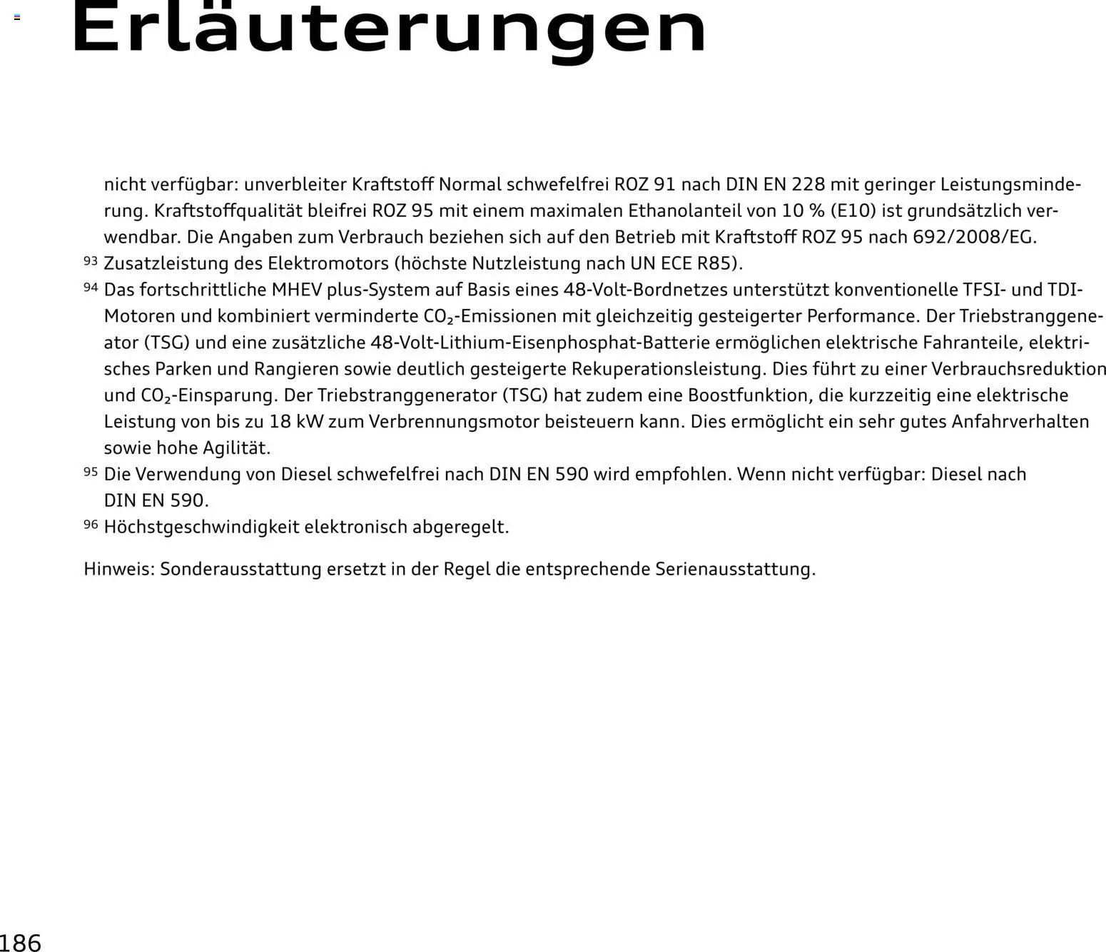 Audi A5 – gültig ab 28.10.2025 | Seite: 186