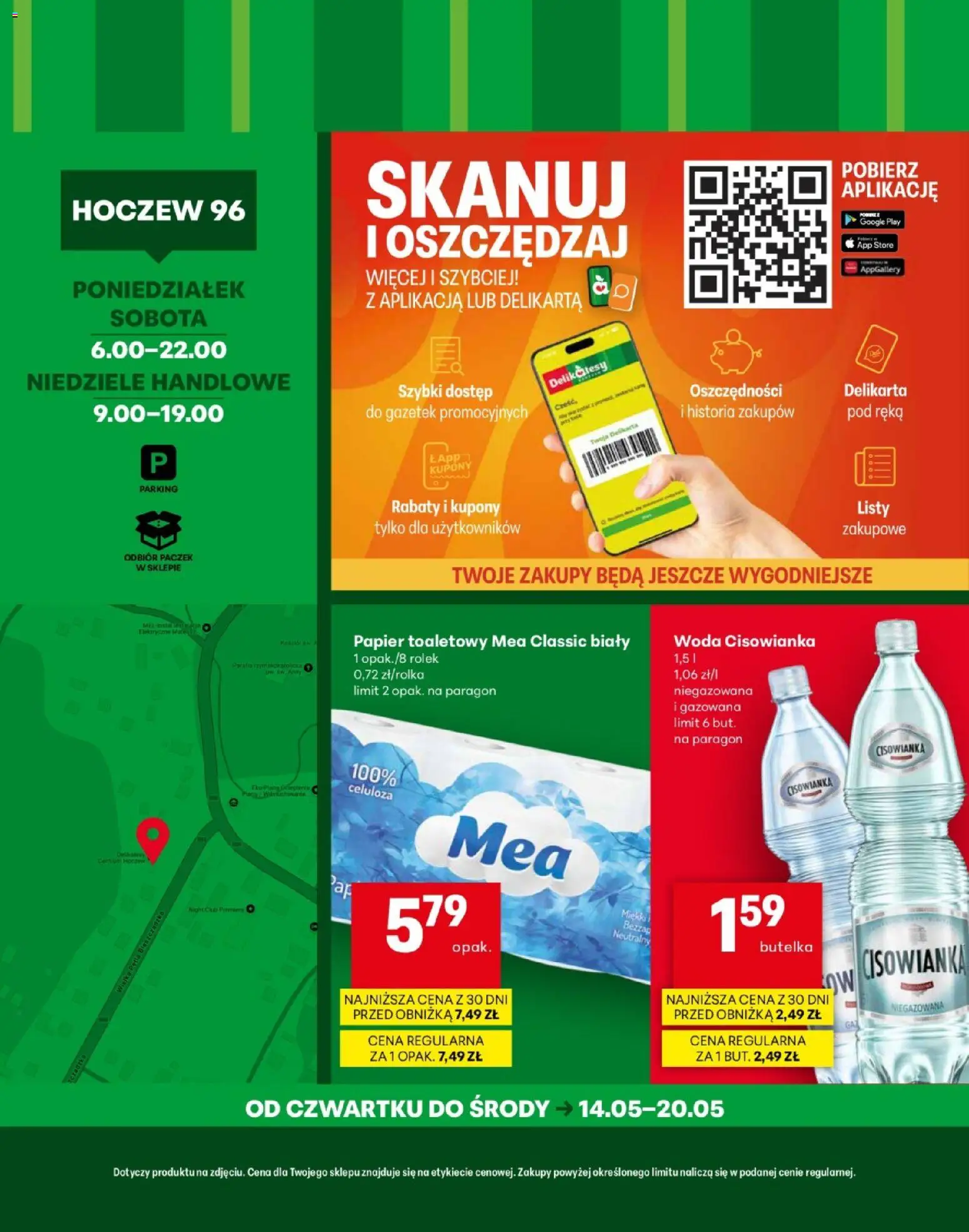 Delikatesy Centrum gazetka - Hoczew Otwarcie od 14.05.2026 | Strona: 4 | Produkty: Papier toaletowy, Woda