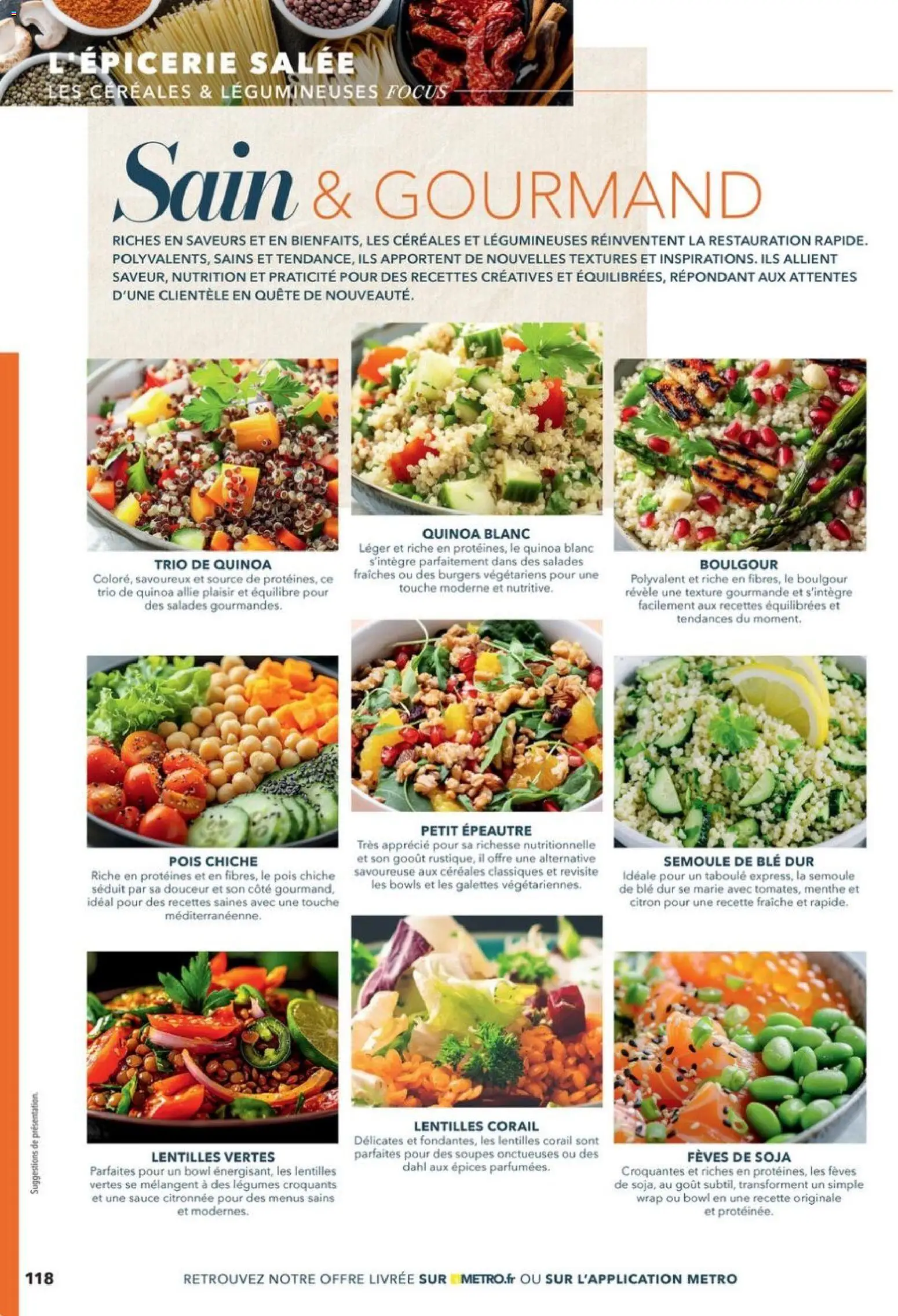 {H1} | Page: 118 | Produits: Citron, Pois, Pois chiche, Céréales