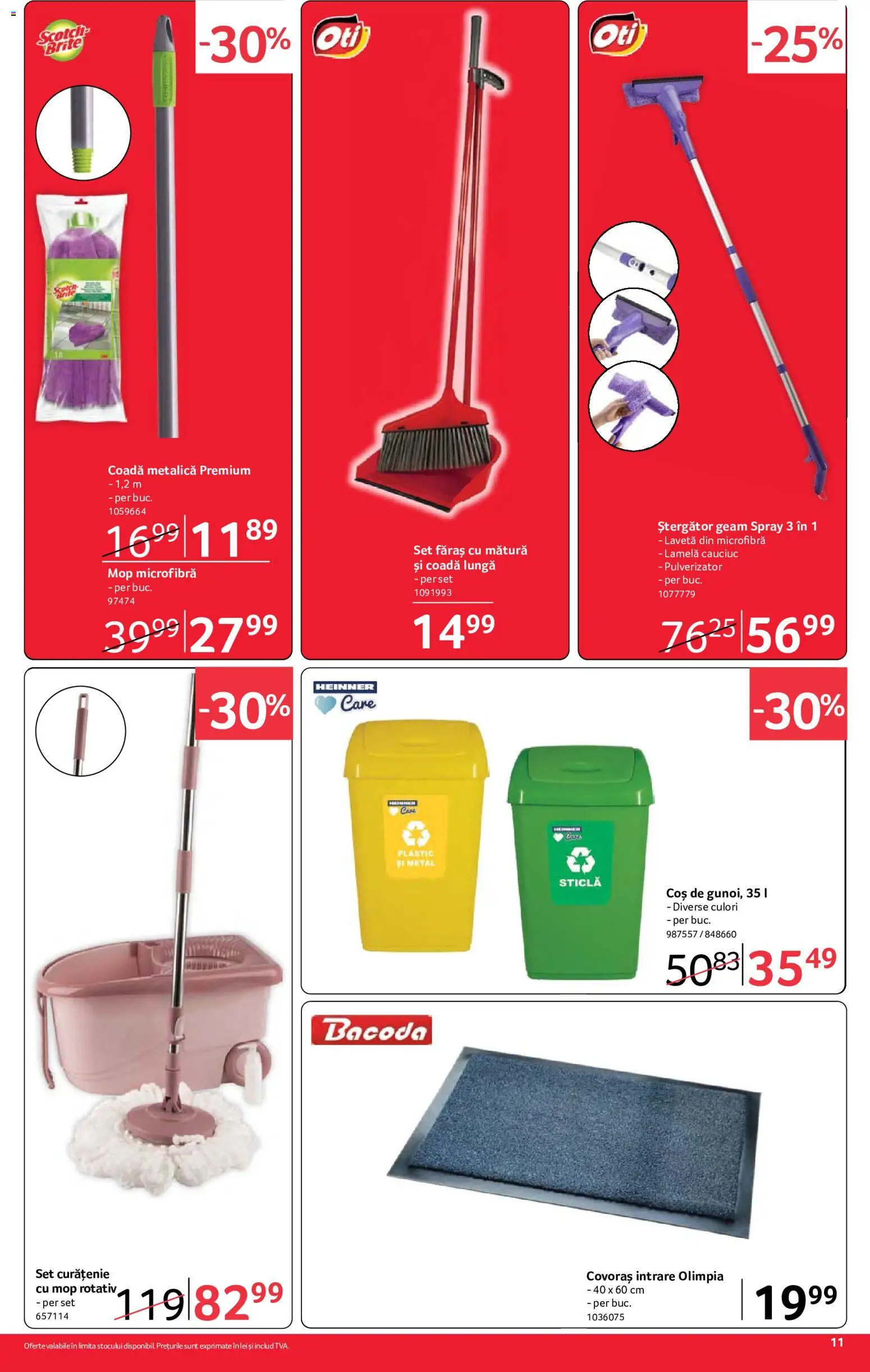 Noul catalog Selgros – valabil de la 18.09.2026 | Pagină: 11 | Produse: Premium, Mătură, Coș, Faras