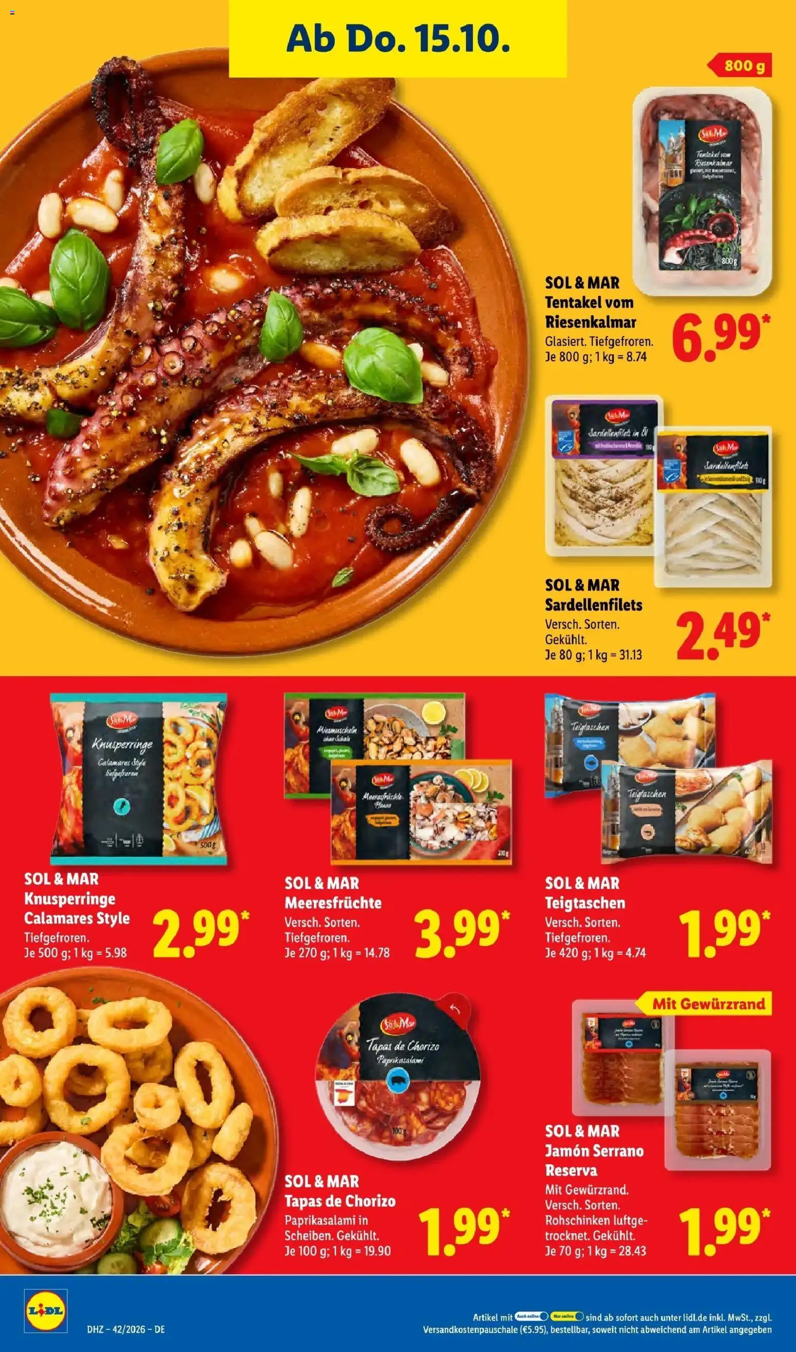 Lidl Prospekt Braunschweig (ab 12.10.2026) zum Blättern » Angebote | Seite: 58 | Produkte: Meeresfrüchte