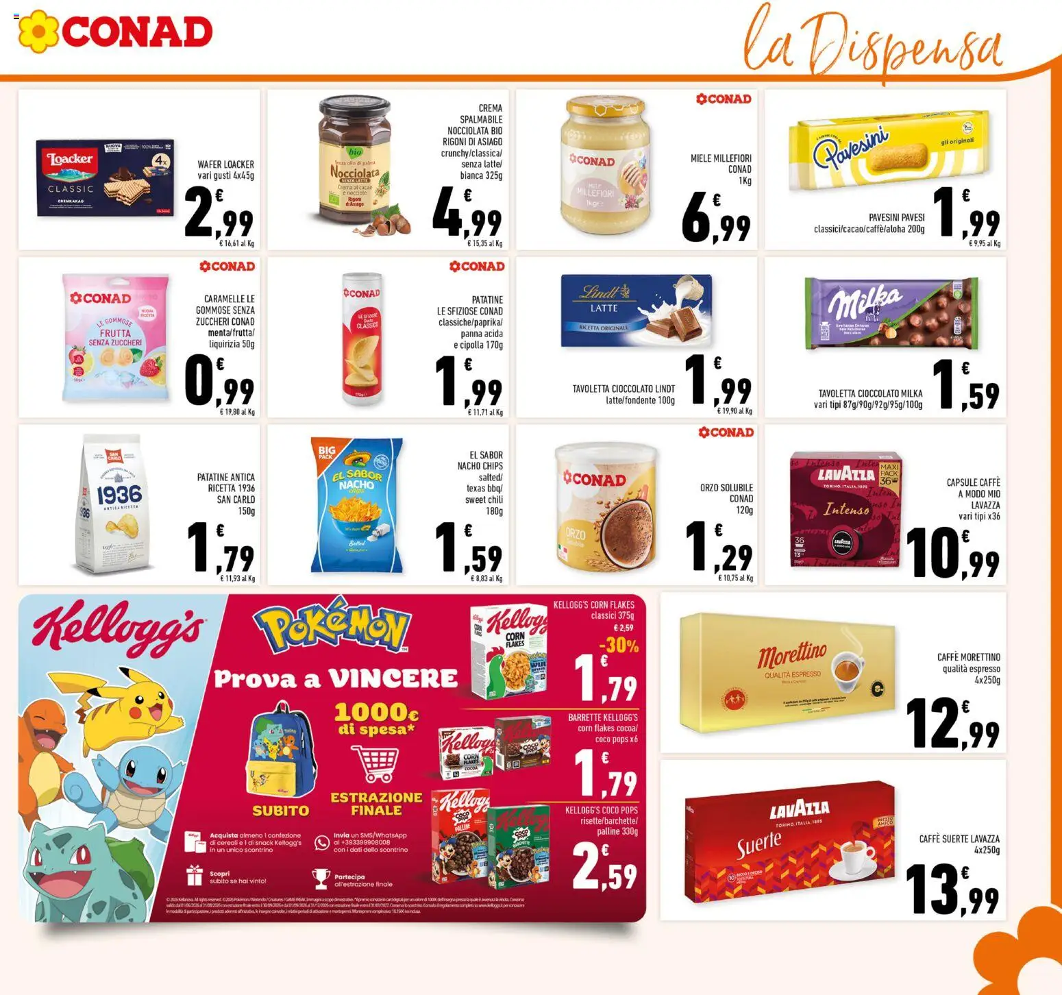 Volantino Conad del 23/09/2026 | Pagina: 13 | Prodotti: Caramelle, Nocciole, Tavoletta, Miele