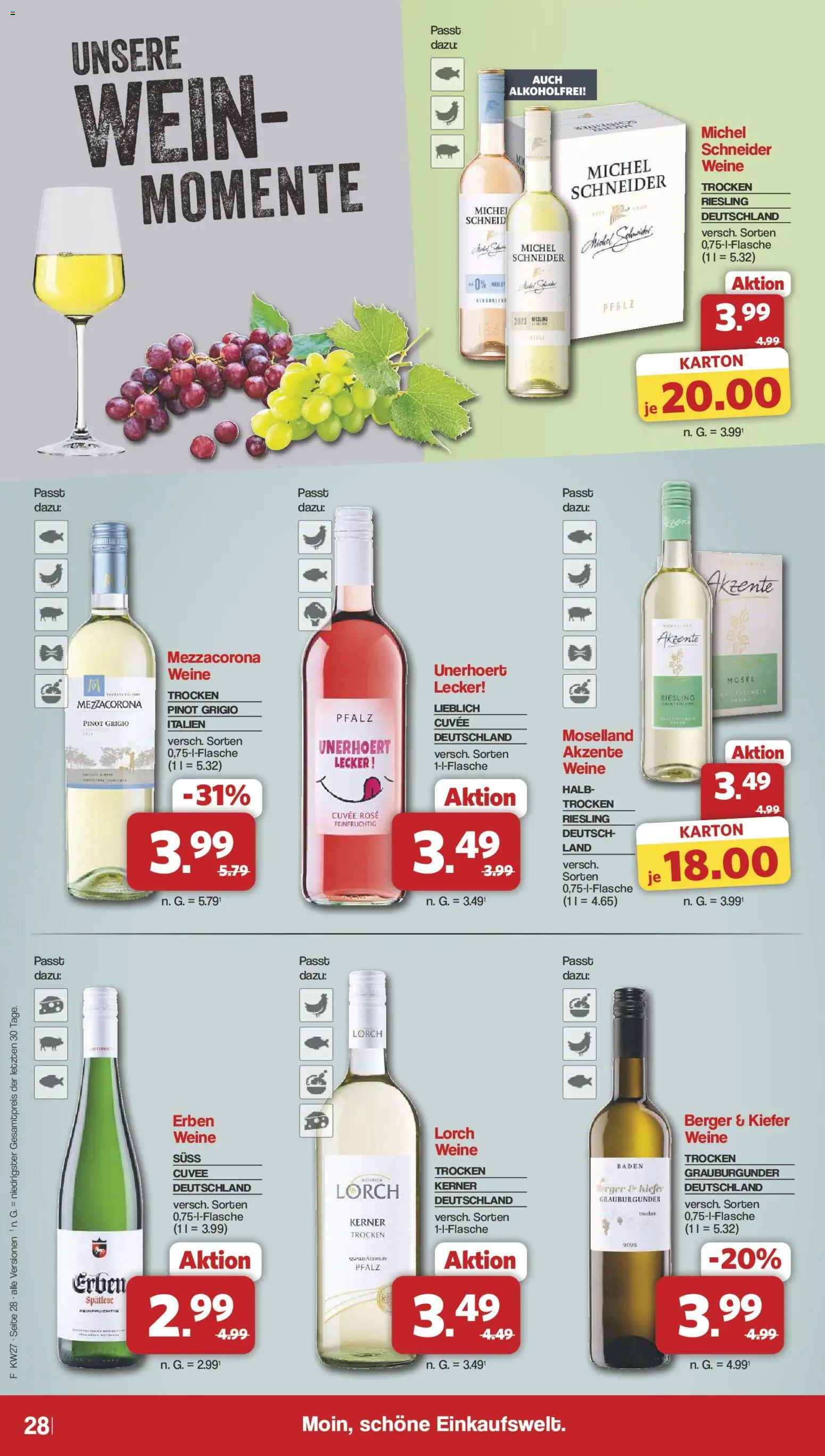 Famila Nordwest Prospekt – gültig ab 29.06.2026 | Seite: 28 | Produkte: Wein