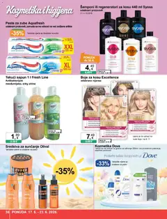 KTC Katalog - Pregled kataloga iz trgovine KTC, vrijedi od 17.06.2026 | Stranica: 36 | Proizvodi: Sapun, Sol, Dove