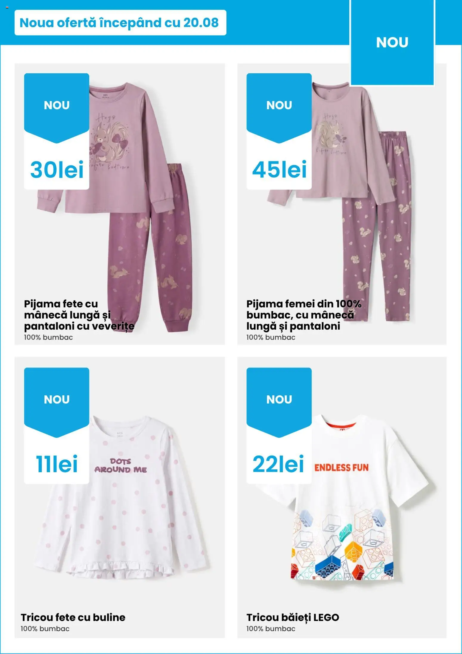 Noul catalog Pepco – valabil de la 27.08.2026 | Pagină: 5 | Produse: LEGO, Pijamă, Tricou, Pantaloni
