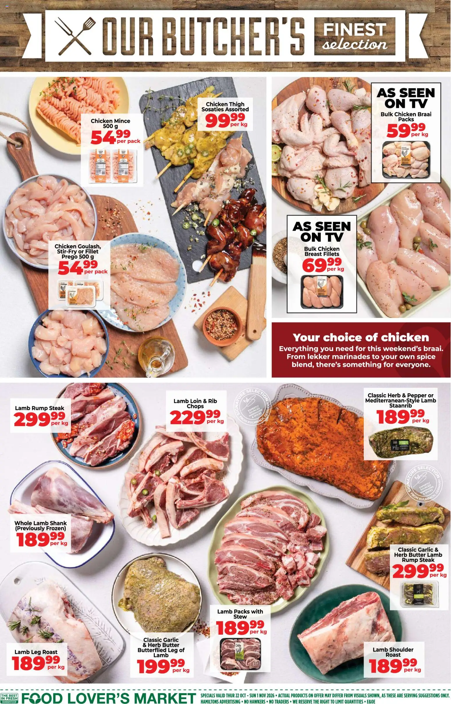 New Food Lover's Market catalogue – valid from 22/10/2026 | Page: 7 | Products: Rump steak, Herb Butter, Steak, Spices