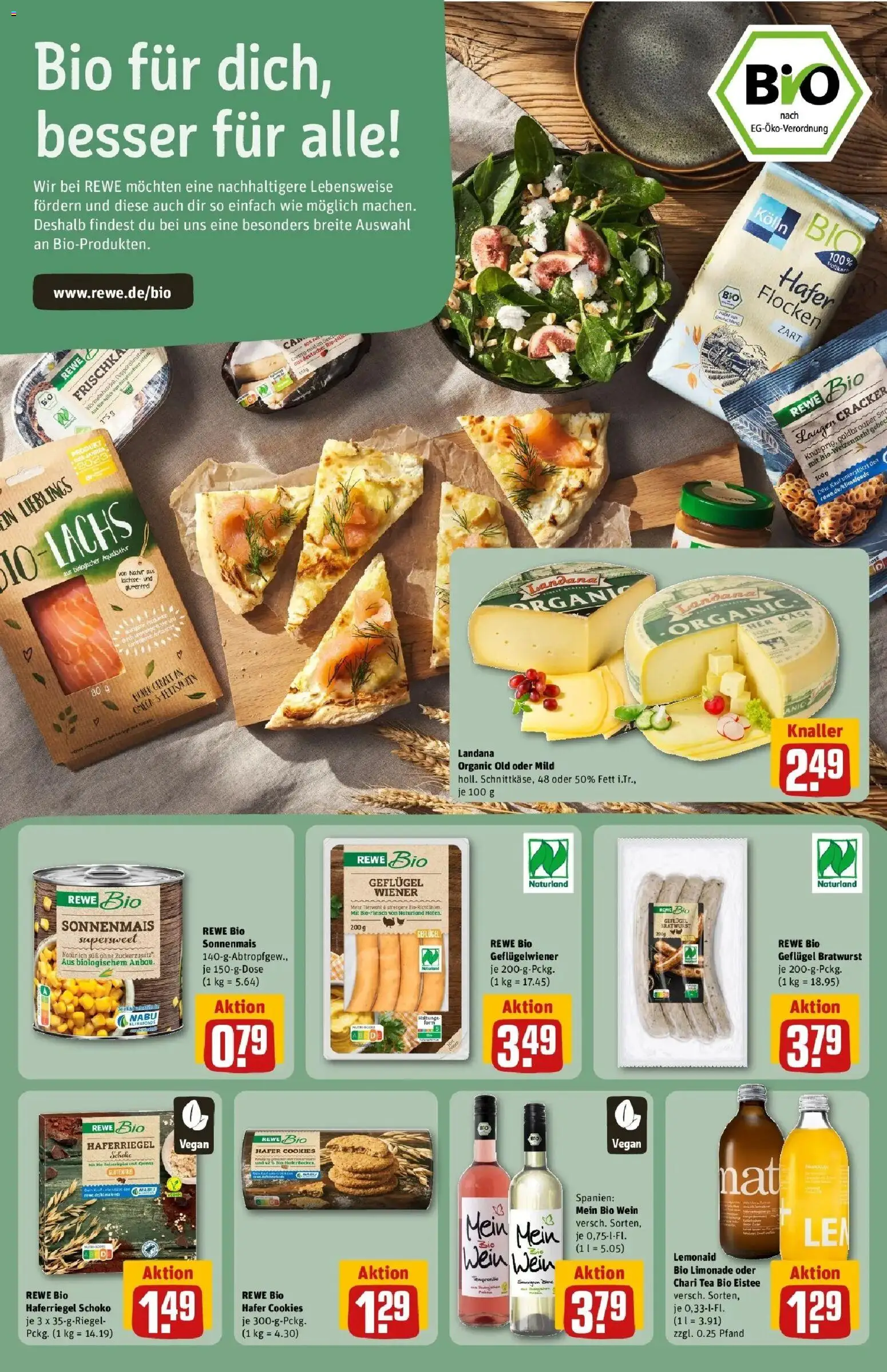 REWE Prospekt ab 10.08.2026 zum Blättern » Angebote | Seite: 25 | Produkte: Limonade, Lachs, Wein, Flocken