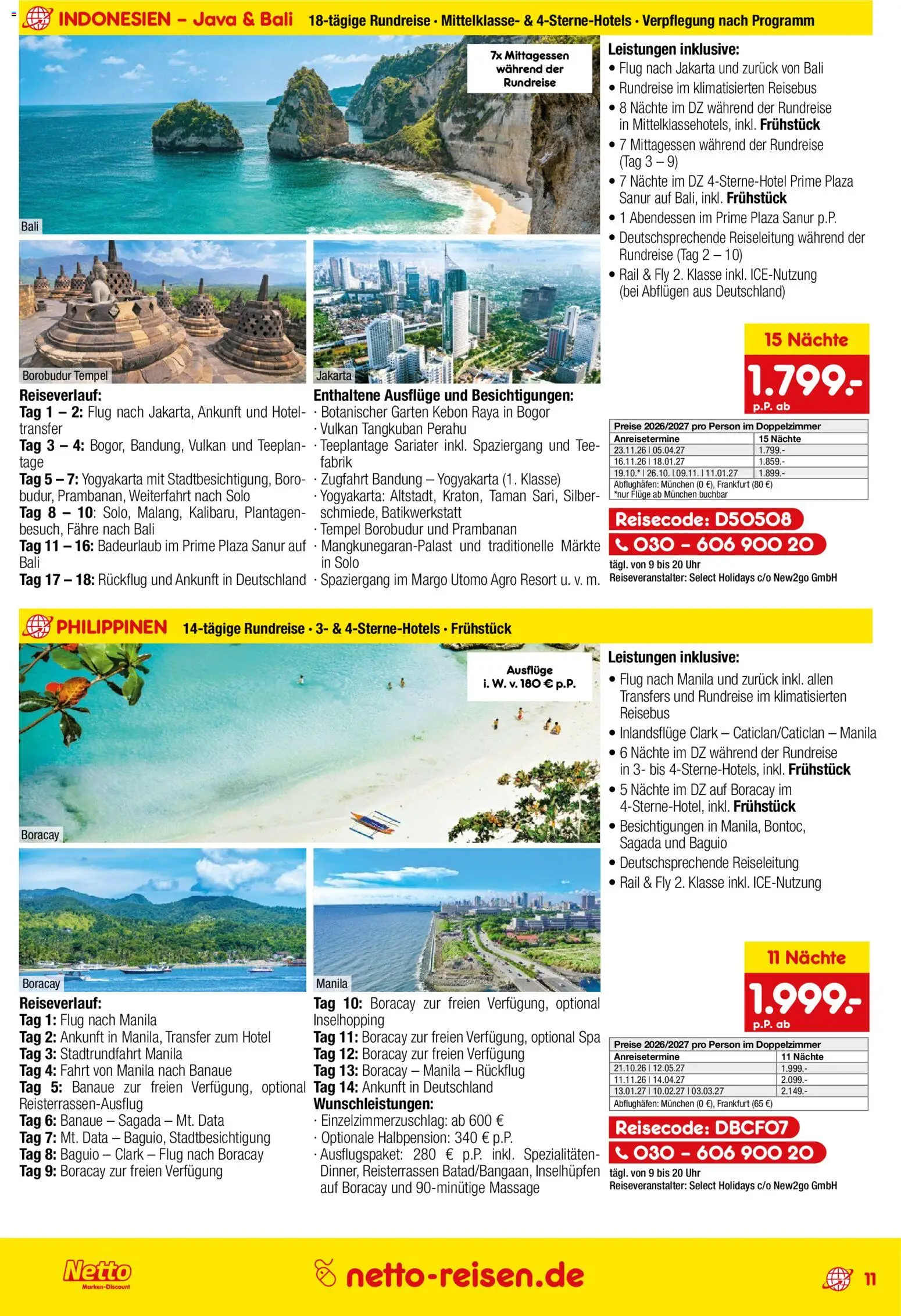 Netto Reisen Prospekt – gültig ab 30.07.2026 | Seite: 11 | Produkte: Spezialitäten, Tee, Uhr