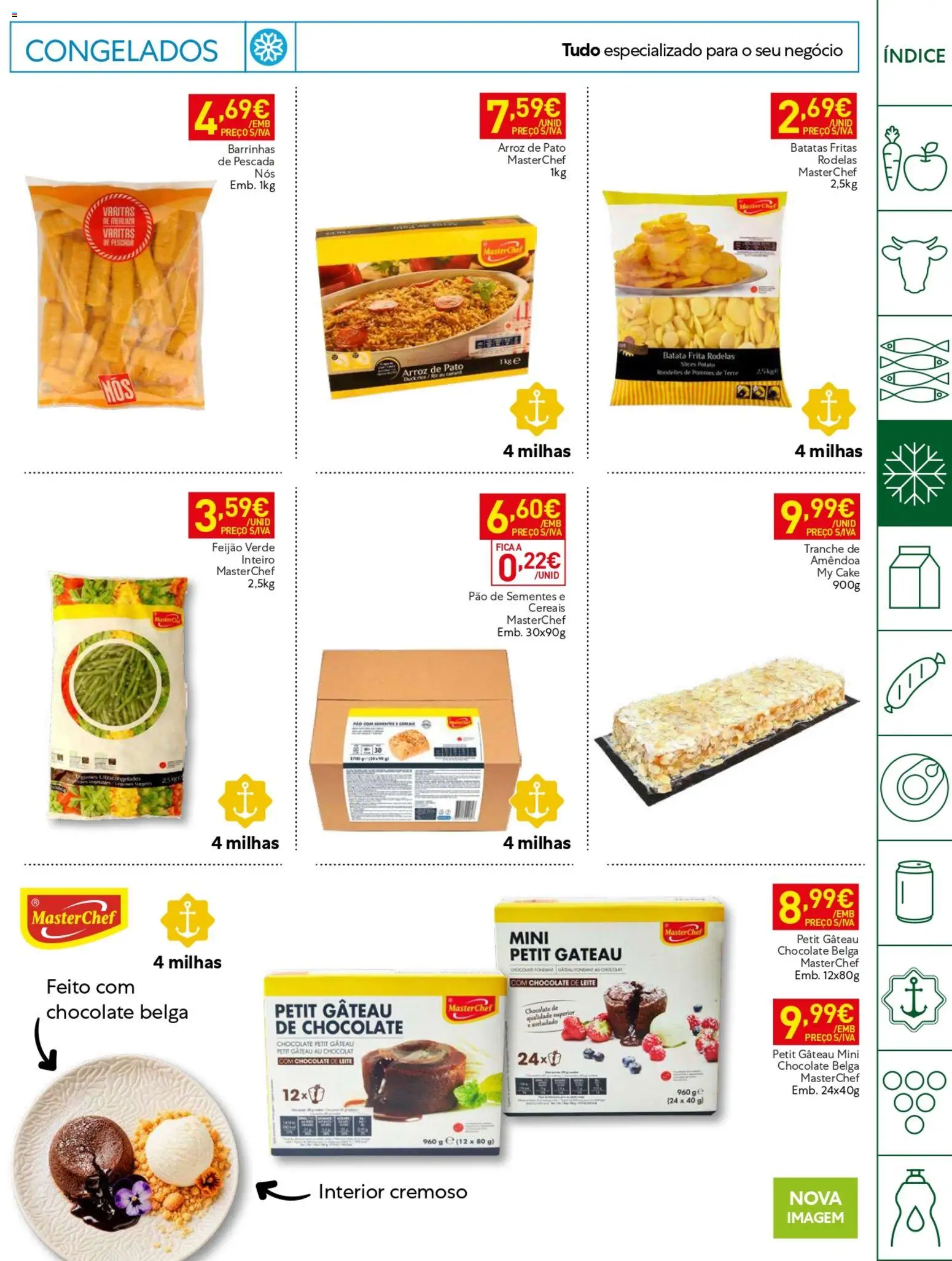 Recheio folheto Horeca │ válido de 20/10/2026 | Página: 9 | Produtos: Batata, Pescada, Pato, Petit Gateau