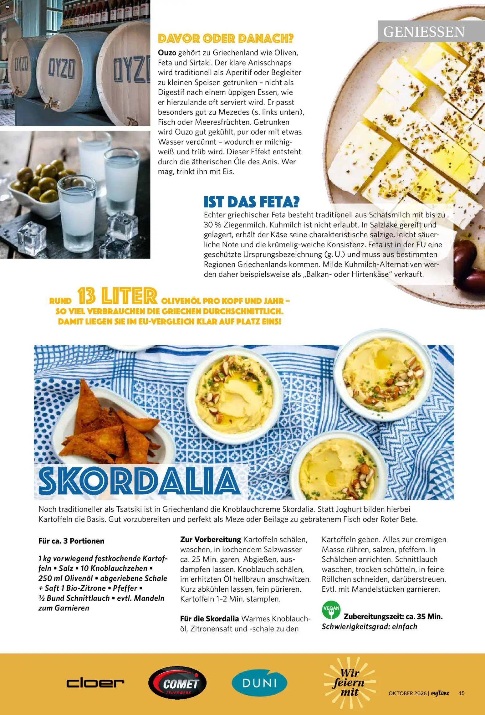 Famila Nordwest myTime Oktober 2026 – gültig ab 01.10.2026 | Seite: 45 | Produkte: Joghurt, Olivenol, Fisch, Saft