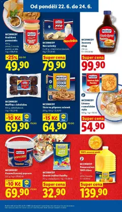 Náhled letáku MCENNEDY Muffiny s čokoládou, 450 g, světlé/kakaové od 22.06.2026 | Strana: 19 | Produkty: Jelly beans, Sirup, Arašídová pomazánka, Sušenky
