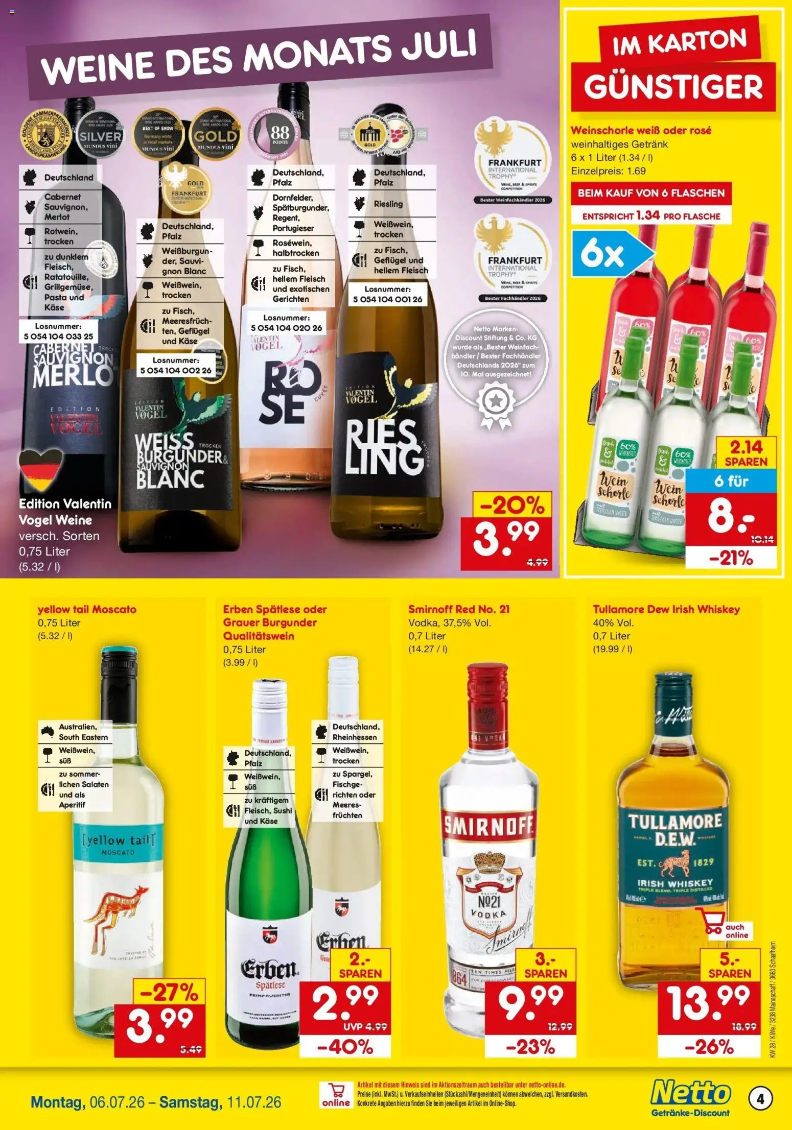 Netto Marken-Discount - Netto: Getränkeangebote – gültig ab 05.07.2026 | Seite: 4