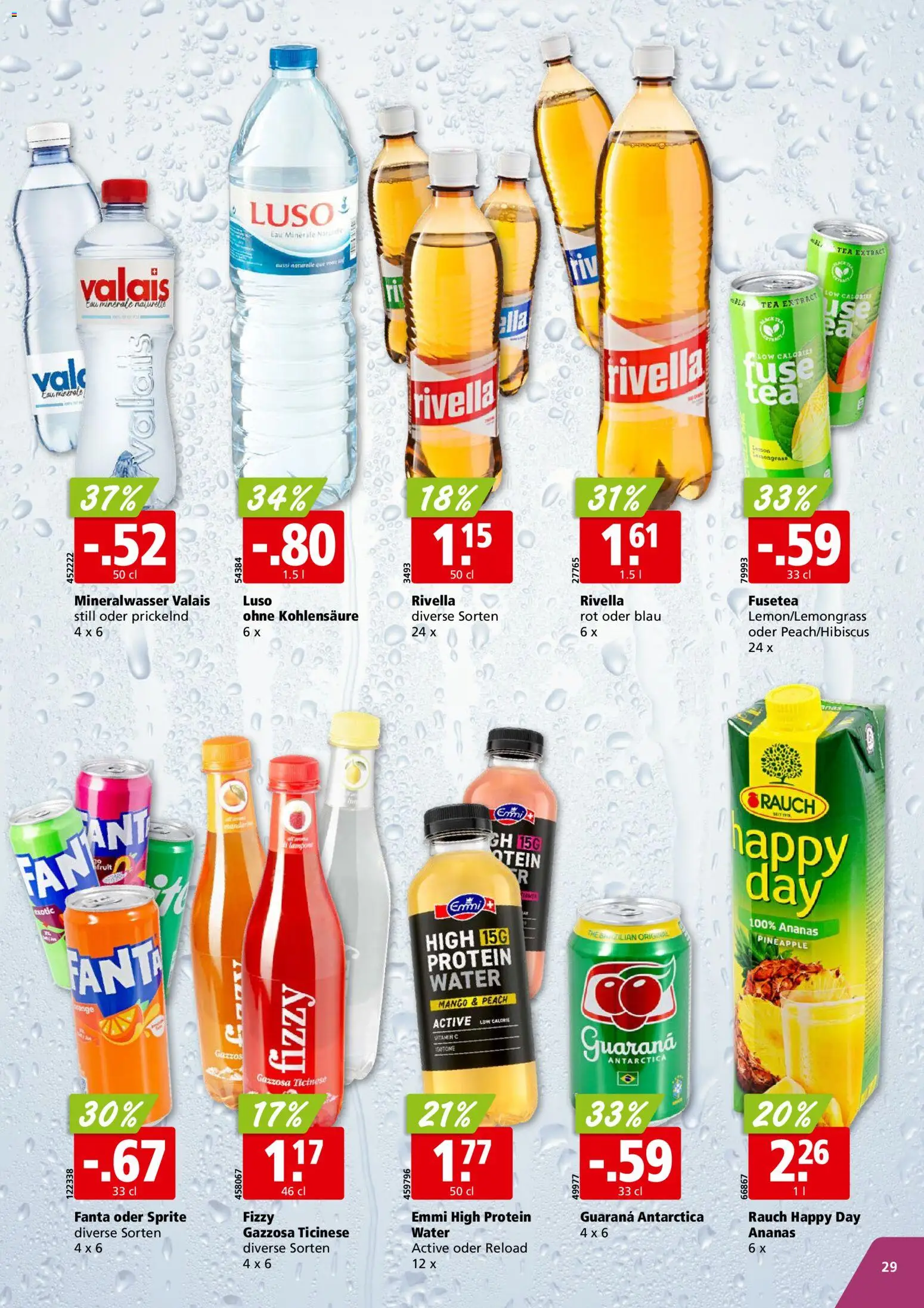 Aligro aktionen Chavannes, Matran, Genf, Sitten – gültig ab 02.11.2026 | Seite: 29 | Produkte: Fanta, Sprite, Ananas, Mango