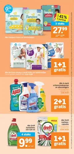 Albert Heijn folder week 25 - Voorbeeld van een folder van Albert Heijn, geldig van 15.06.2026 | Pagina: 35 | Producten: Vaatwasmiddel, Kan, Allesreiniger, Pampers