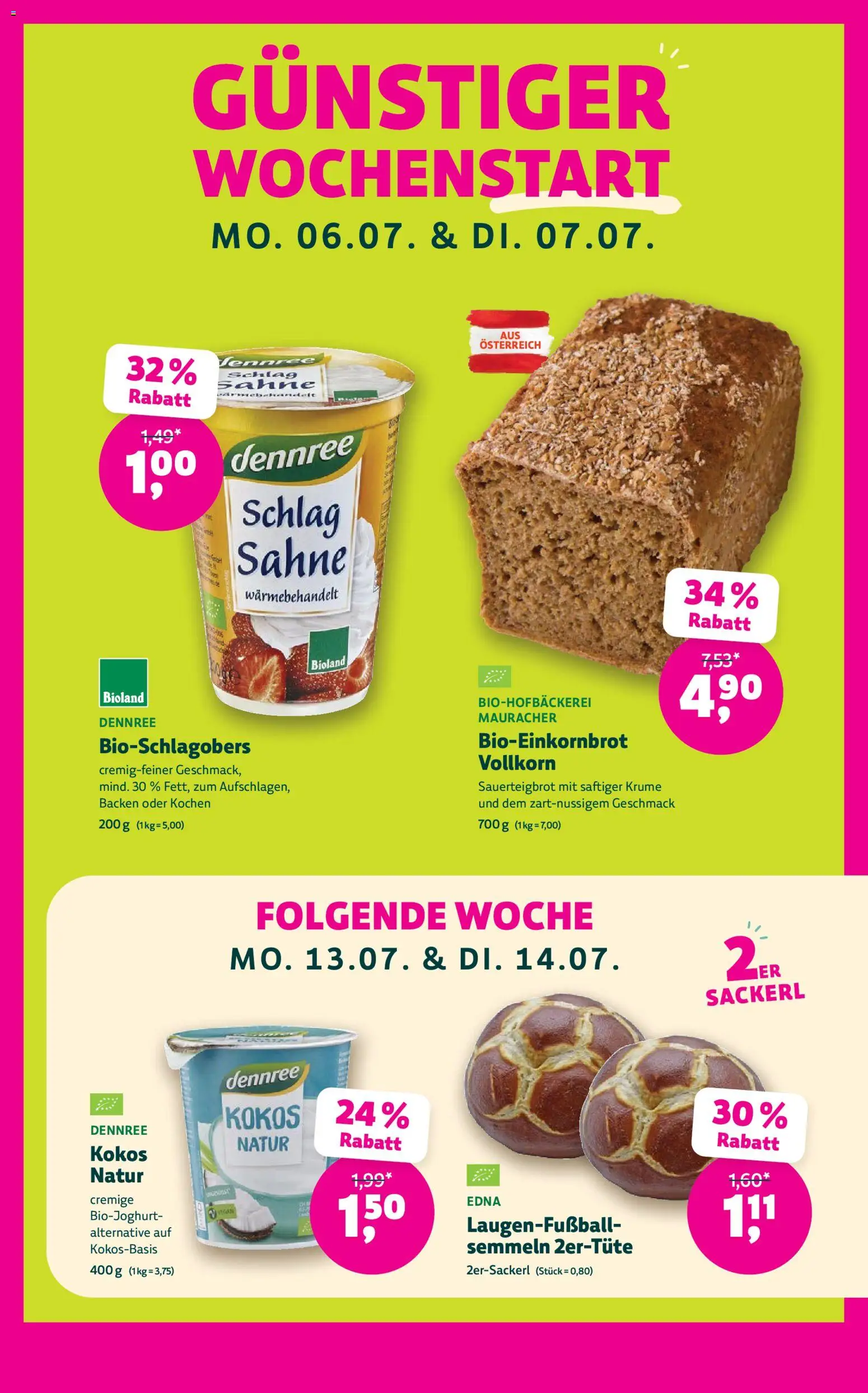 Denns BioMarkt Angebote gültig ab 01.07.2026 | Seite: 5 | Produkte: Sahne