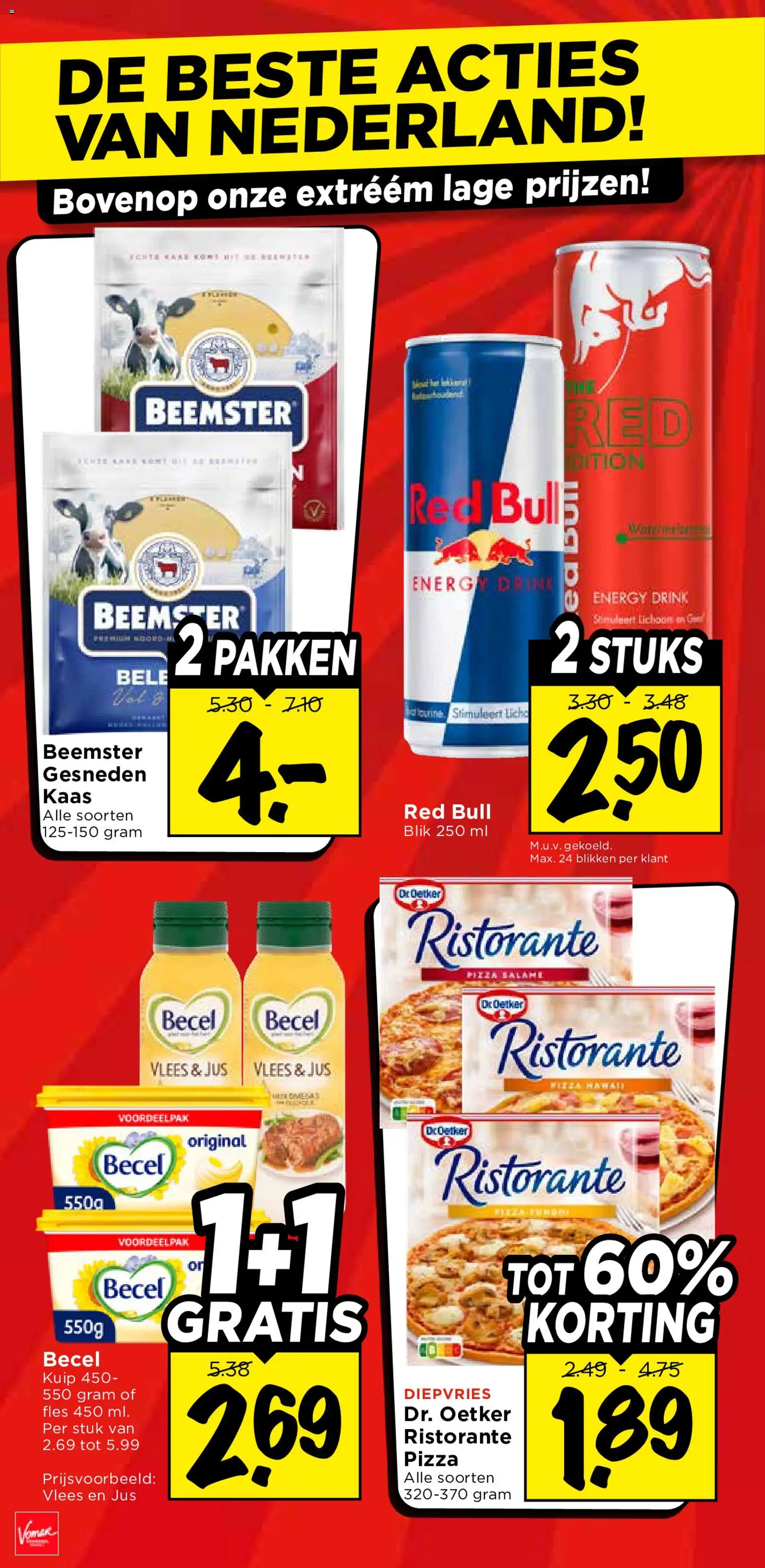 {H1} | Pagina: 6 | Producten: Kaas, Vlees, Fles, Red Bull