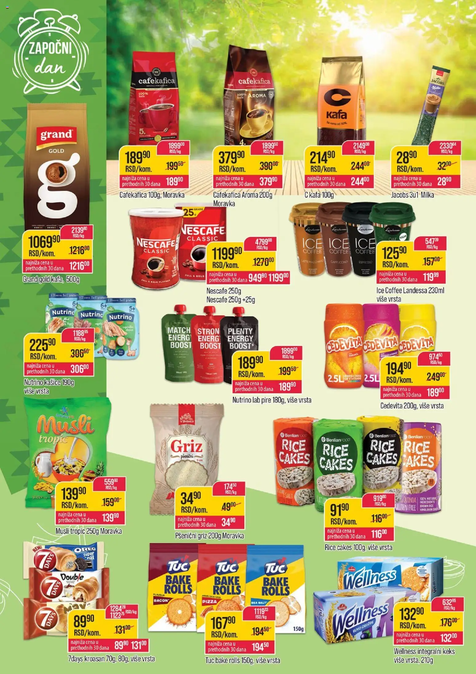 Zlatan Trag katalog - važi od 03.06.2026 | Strana: 4 | Proizvode: Keks, Cedevita, Rice cakes, Kafa