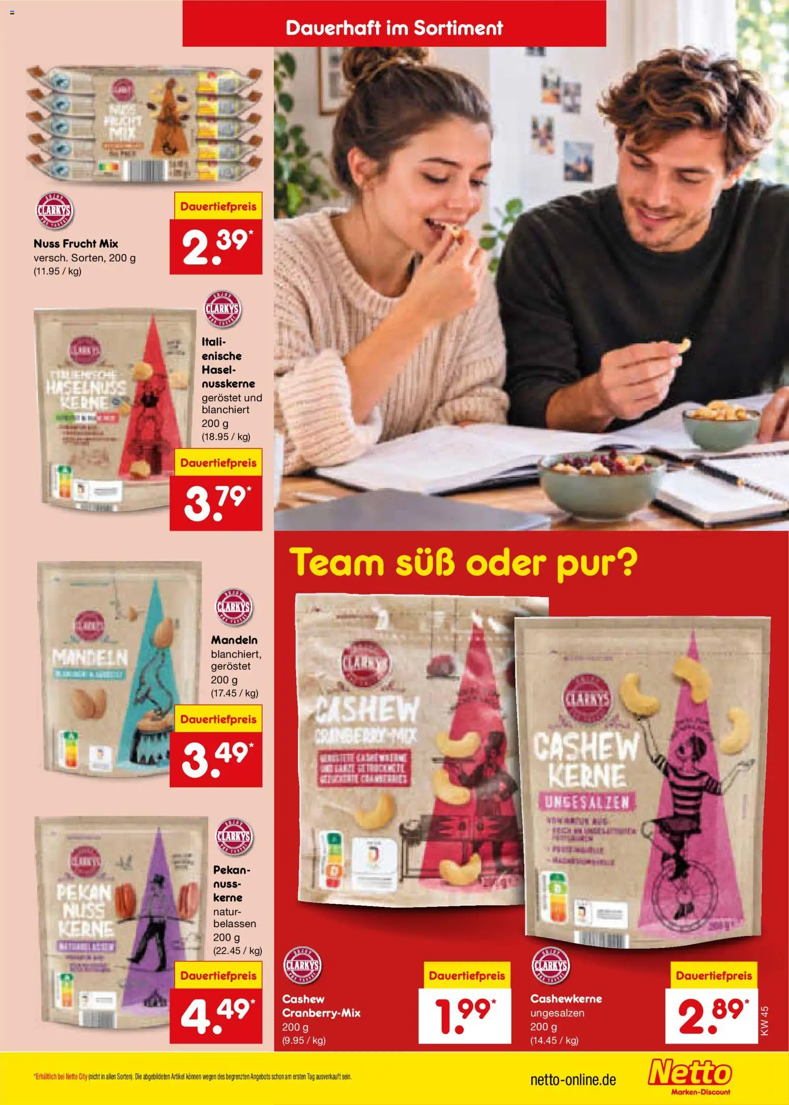 Netto Marken-Discount Prospekt – gültig ab 02.11.2026 | Seite: 49 | Produkte: Mandeln, Cashew