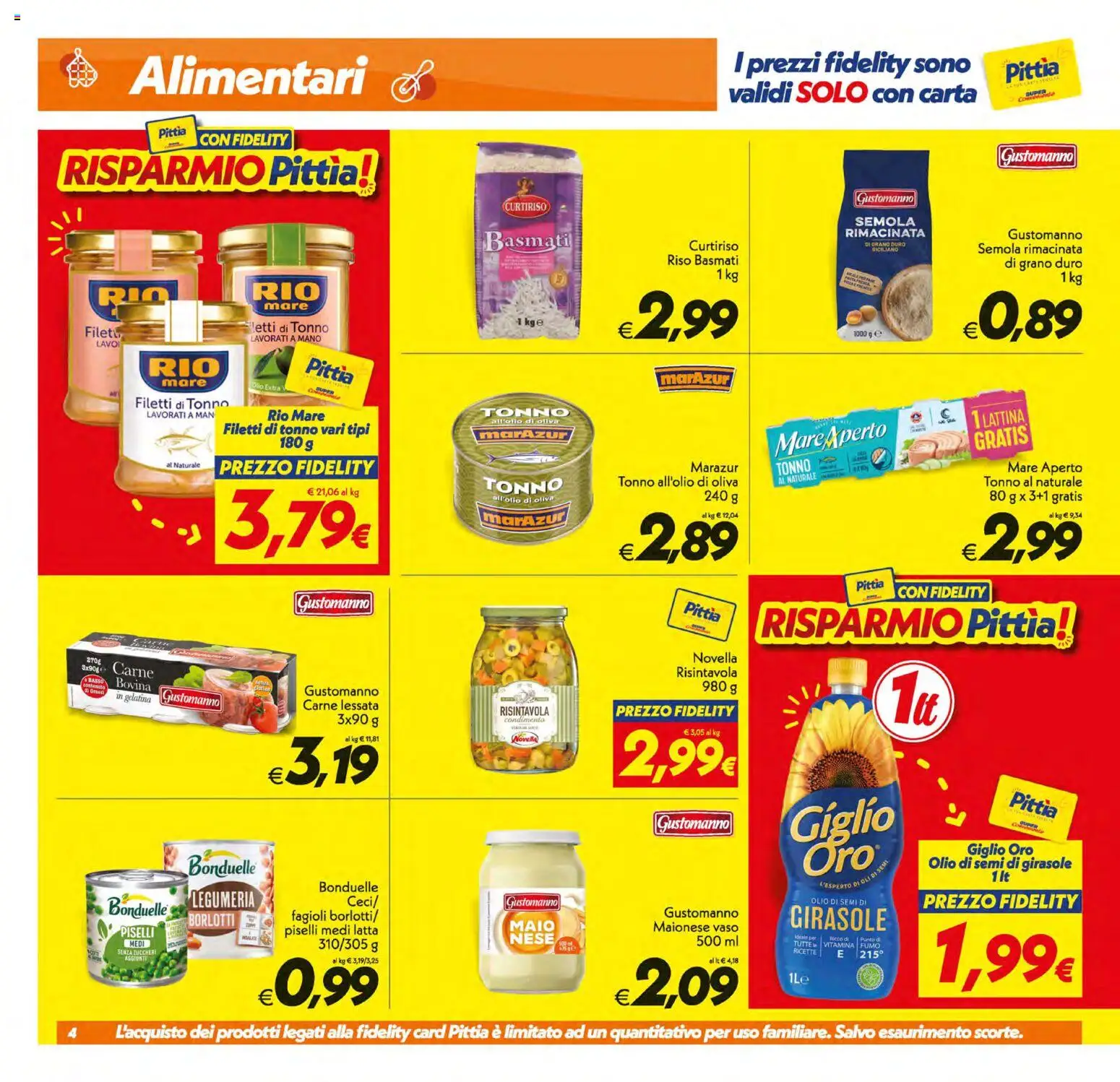 Volantino SuperConveniente del 11/09/2026 | Pagina: 4 | Prodotti: Olio di semi, Maionese, Piselli, Tonno
