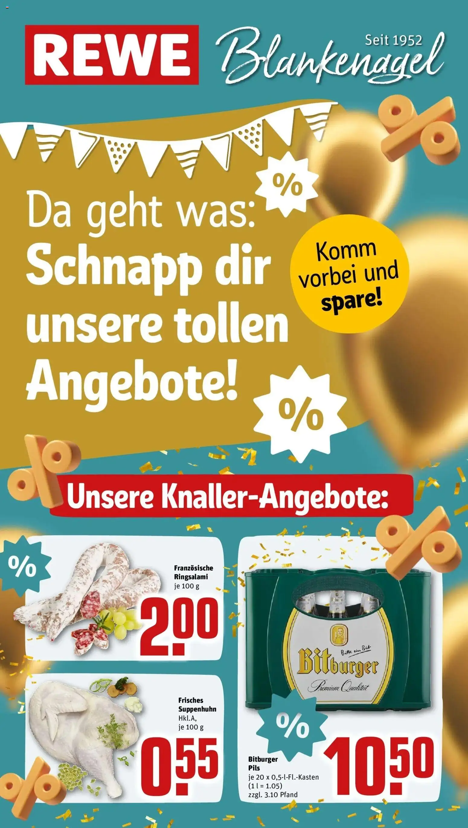 REWE Prospekt ab 26.10.2026 zum Blättern » Angebote | Seite: 1 | Produkte: Bitburger, Pils