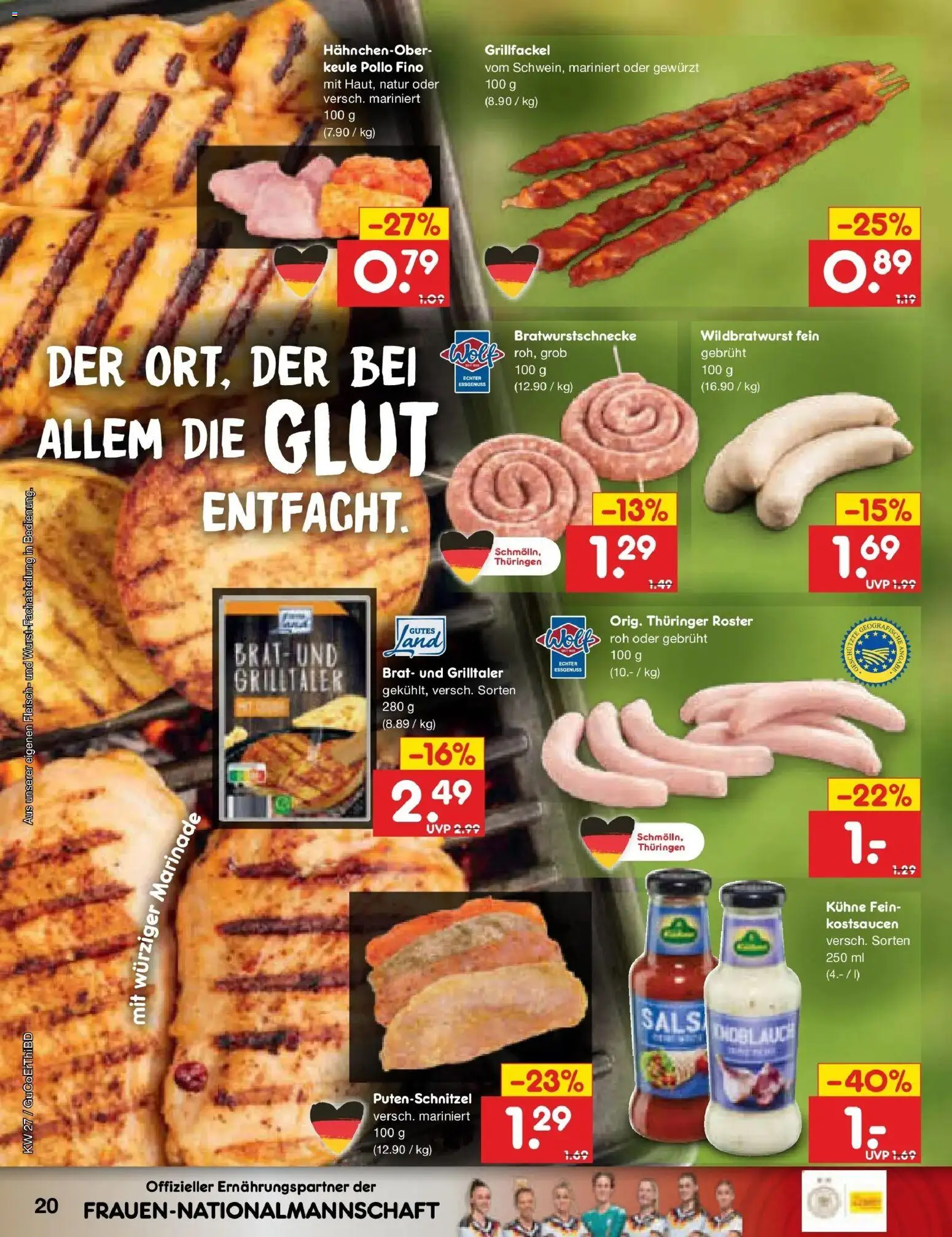 Netto Marken-Discount Prospekt Augustusburg – gültig ab 29.06.2026 | Seite: 30 | Produkte: Putenschnitzel, Knoblauch, Fleisch