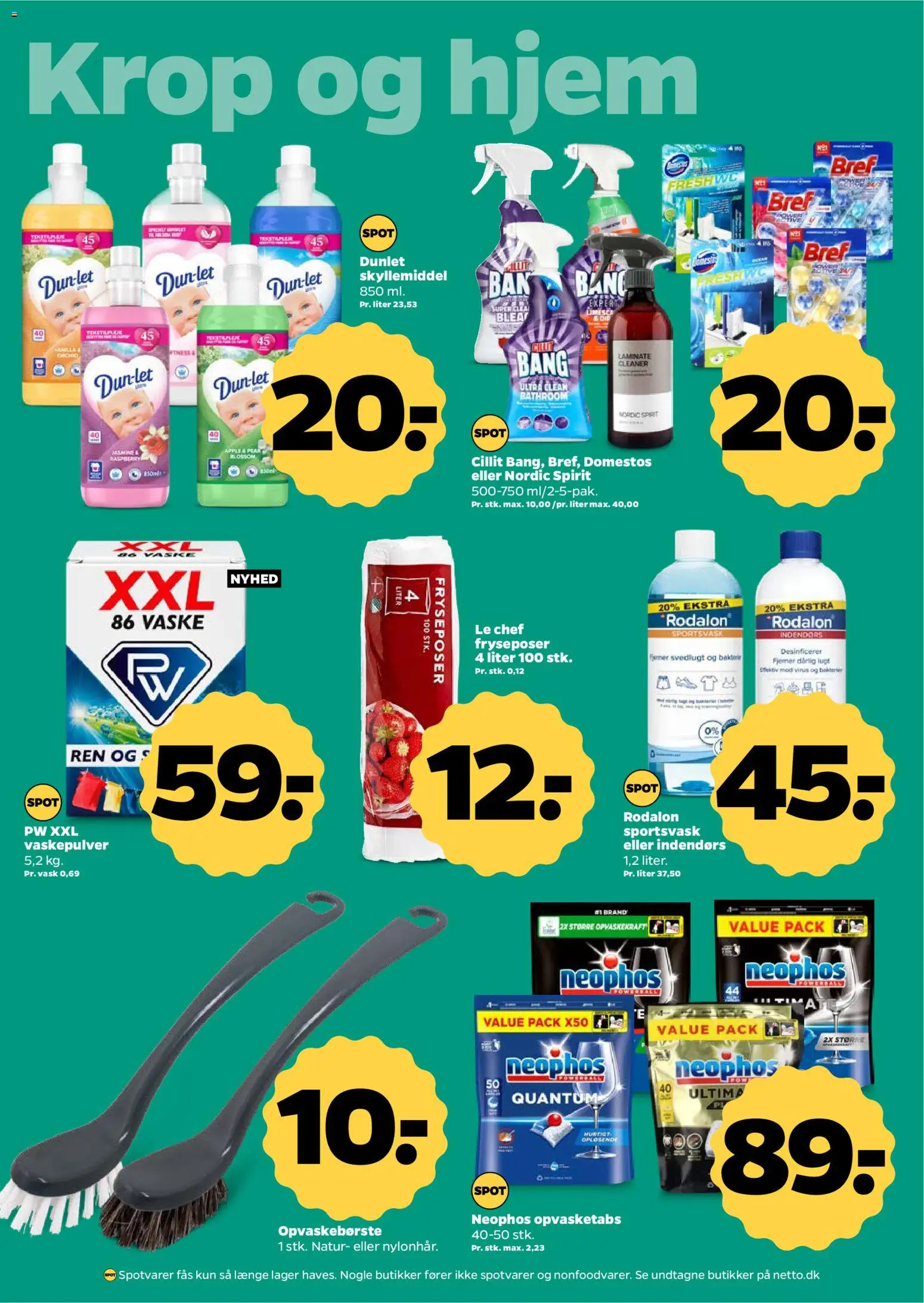 Netto tilbudsavis – gyldig fra 08/08/2026 | Side: 24 | Produkter: Vaskepulver, Skyllemiddel