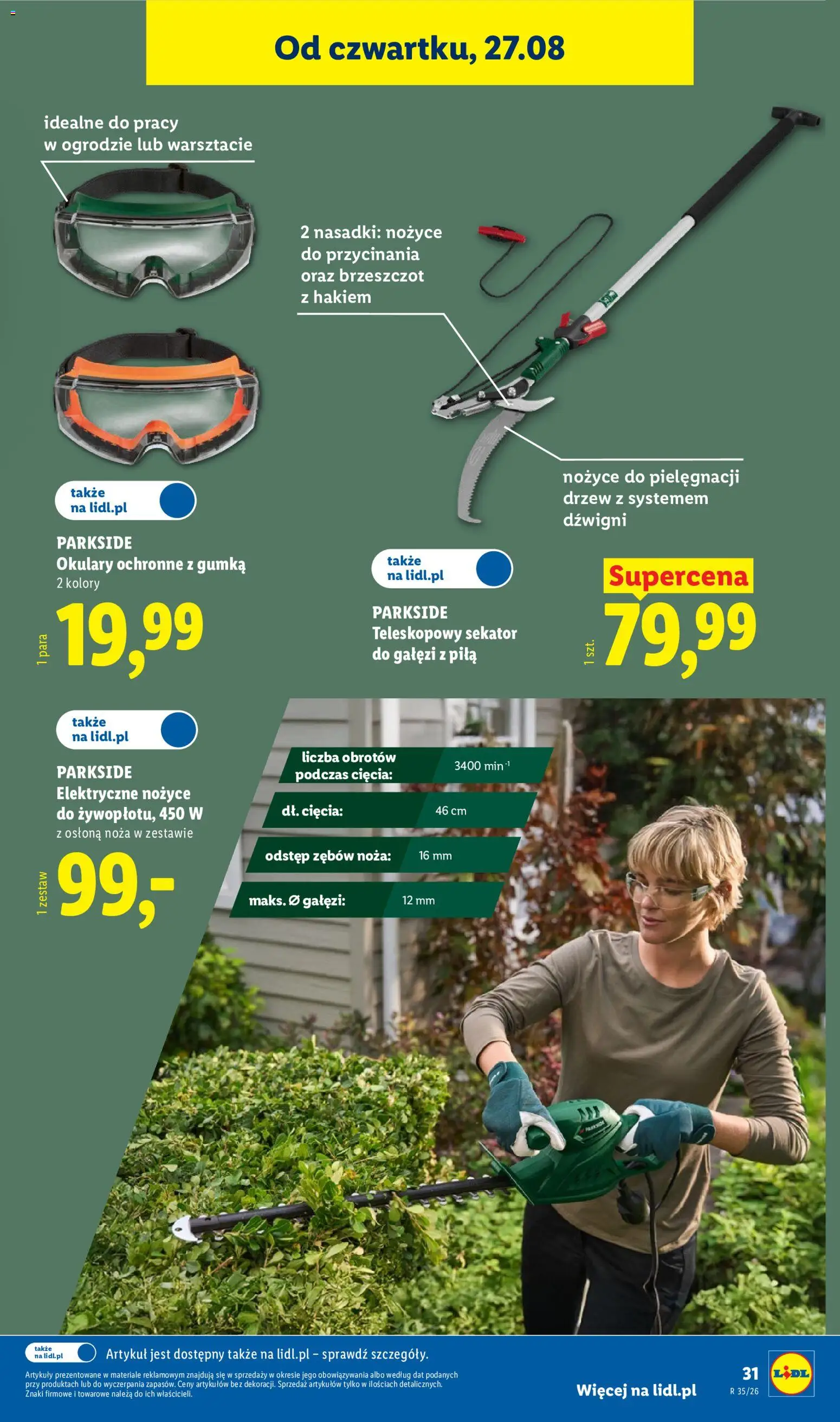Lidl Polsko katalog od 24.08.2026 | Strana: 37 | Produkty: Parkside, Pila