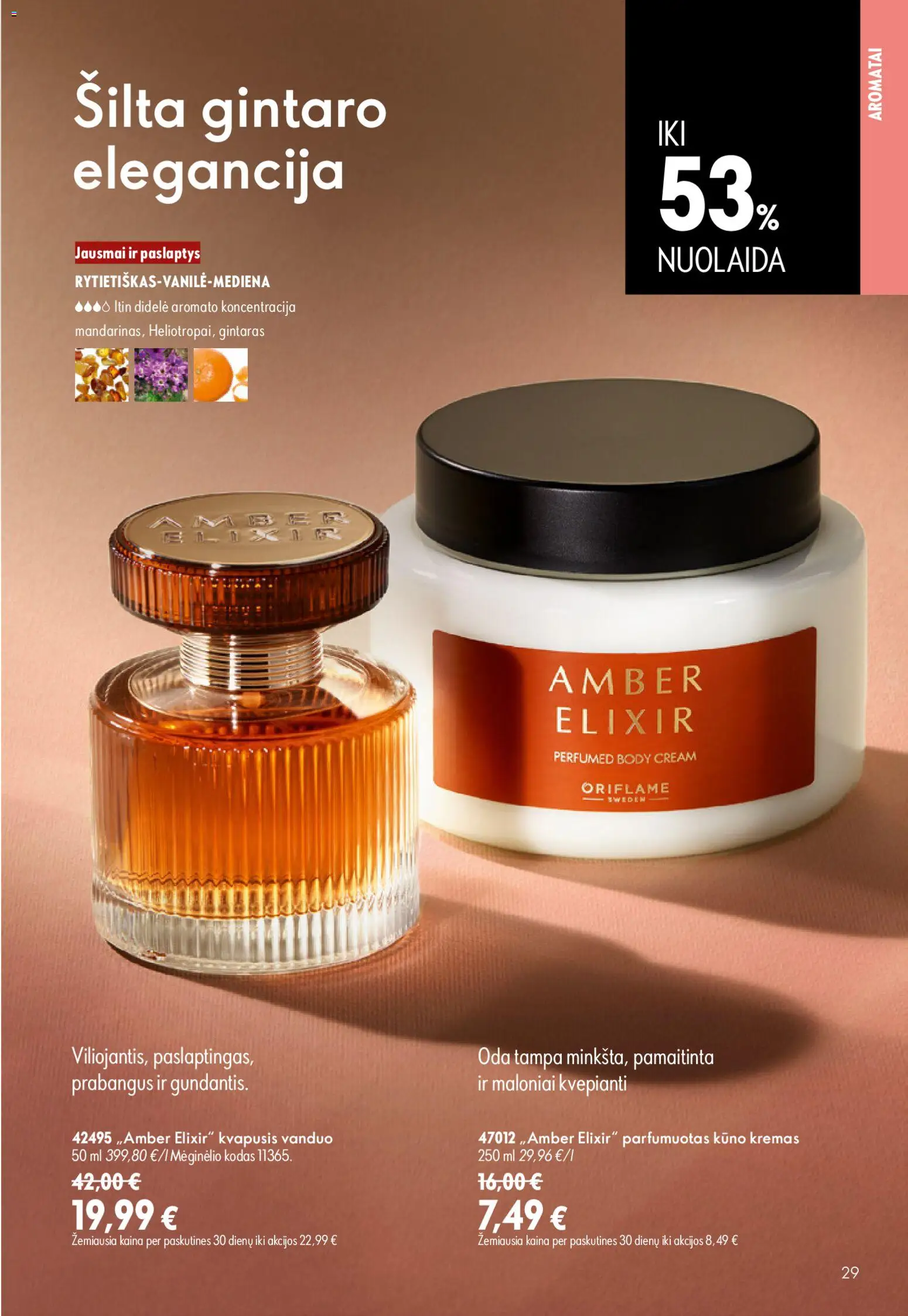 Oriflame akcijos nuo 24.06.2026 | Puslapis: 29 | Prekių: Kvapusis vanduo, Kremas, Kūno kremas