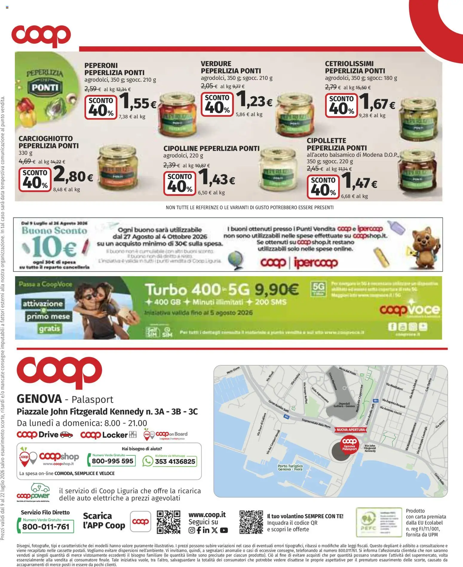 Volantino COOP del 09/07/2026 | Pagina: 22 | Prodotti: Tè, Peperoni, Verdure, Cipolline
