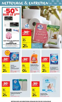 Carrefour Market - Prévisualisation de Carrefour Market catalogue valide à partir de 27/10/2026 | Page: 44 | Produits: Tablette, Coton, Hygiène, Gants