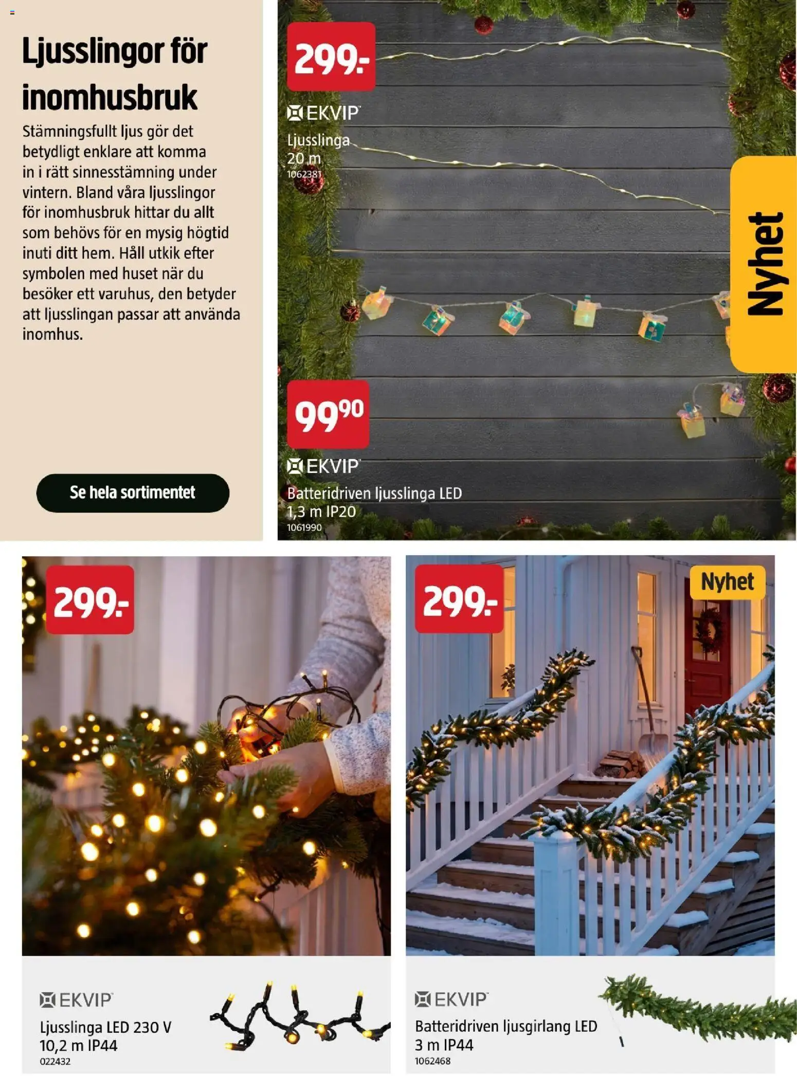Jula reklamblad aktuell från 22/10/2026 | Sida: 19 | Produkter: Ljus, Häll, Ljusslinga
