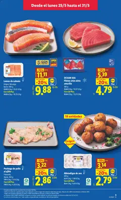 Vista previa Lomos de salmón, Origen: Noruega. Aprox. 500 g válido desde el 25.05.2026 | Página: 3