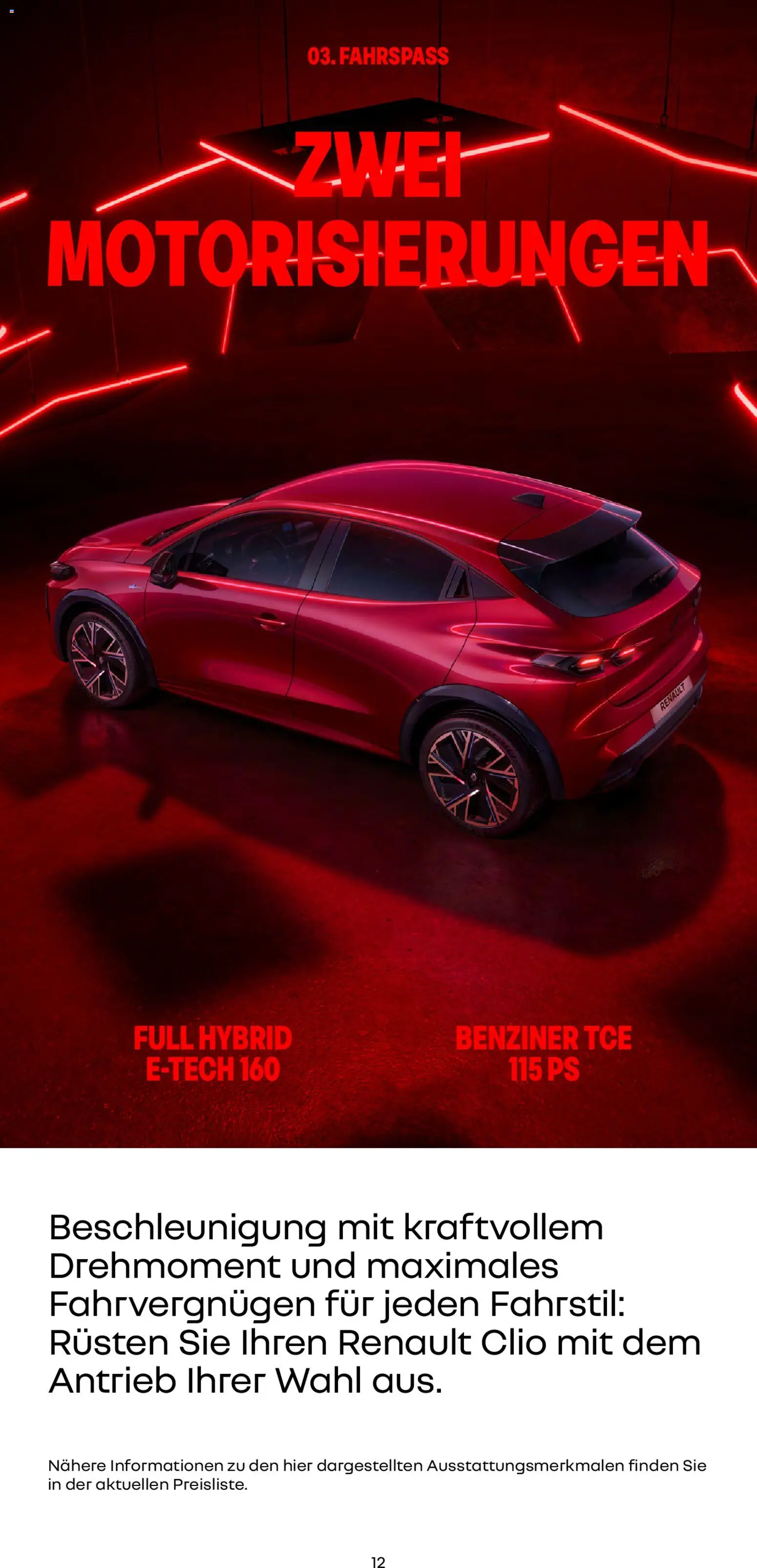 Renault Neuer Clio – gültig ab 01.10.2025 | Seite: 12