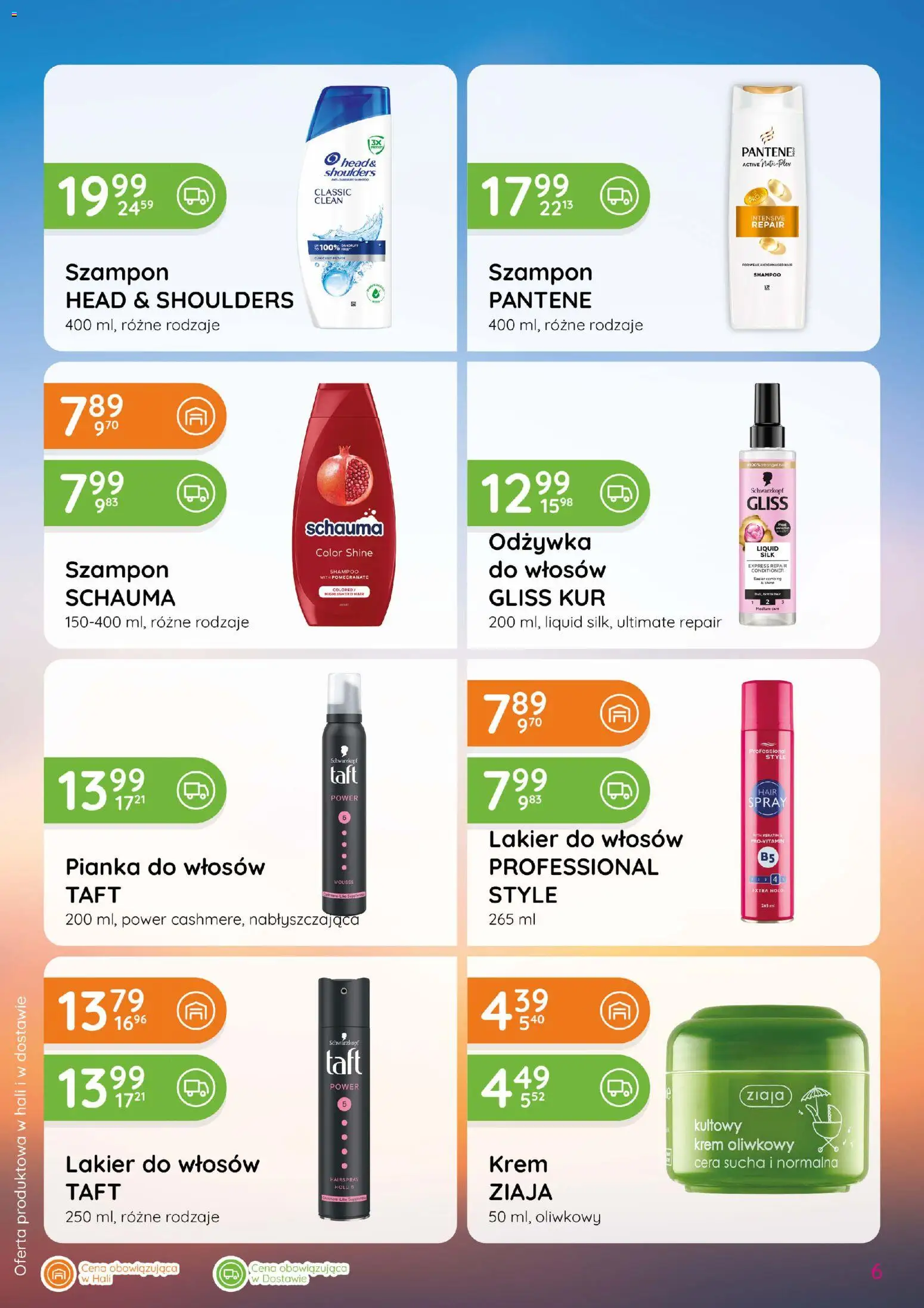 Eurocash gazetka - Katalog Chemiczny od 03.09.2026 | Strona: 6 | Produkty: Szampon do włosów, Szampon, Lakier do włosów, Krem