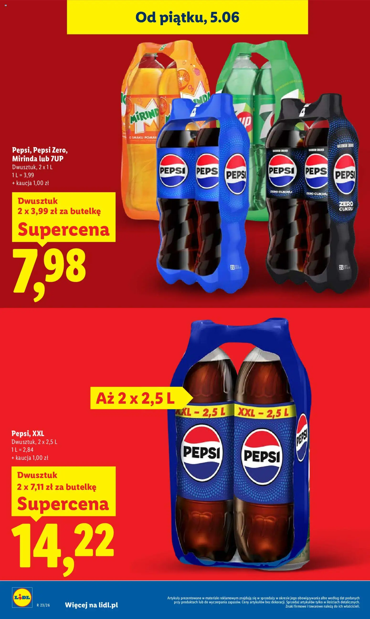 Lidl Polsko leták od 05.06.2026 | Strana: 10 | Produkty: Pepsi, Mirinda