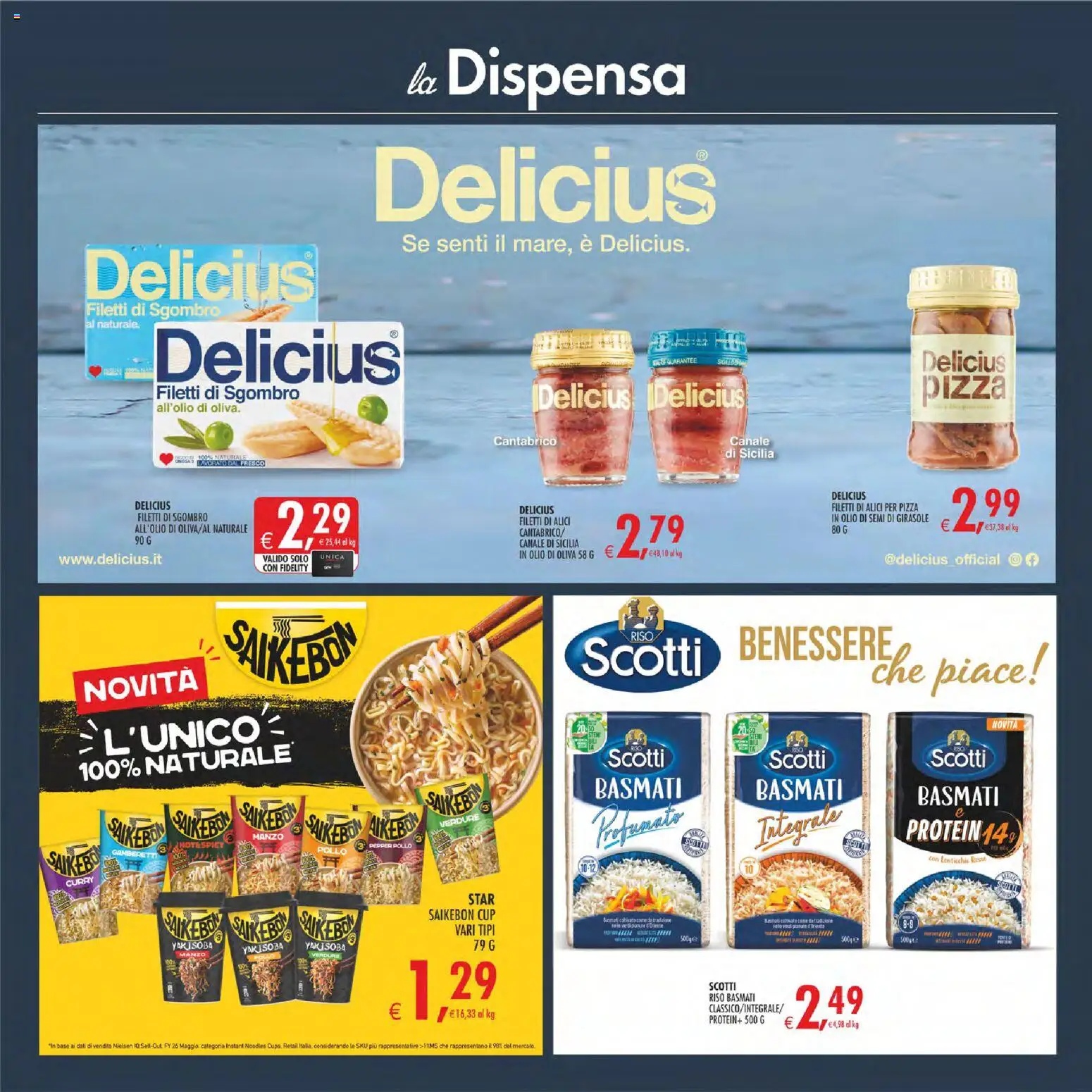 Volantino Decò del 11/08/2026 | Pagina: 23 | Prodotti: Pizza, Lenticchie, Olio di semi di girasole, Alici