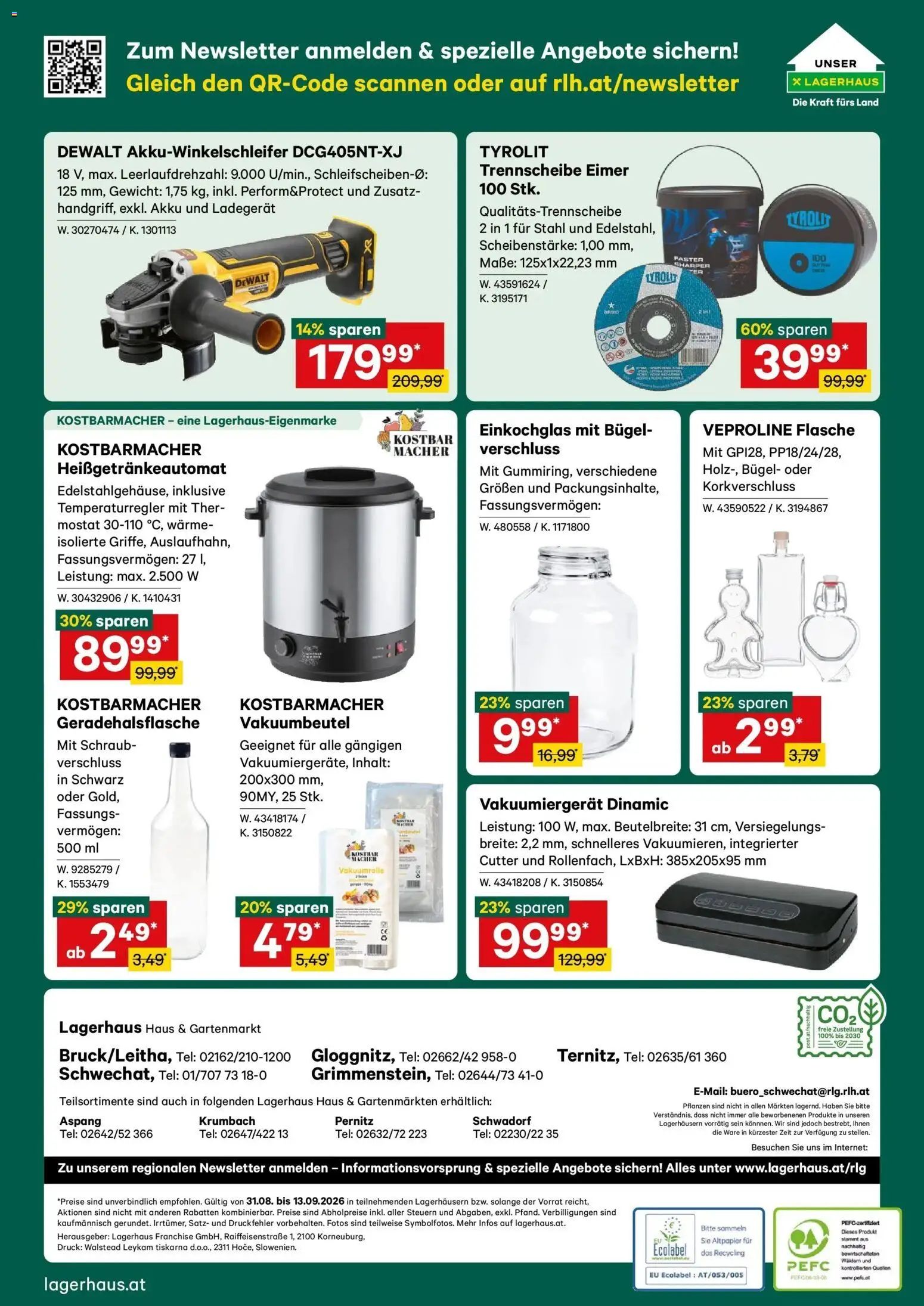 Lagerhaus - Wochen Angebote gültig ab 31.08.2026 | Seite: 12 | Produkte: Cutter, Gewicht