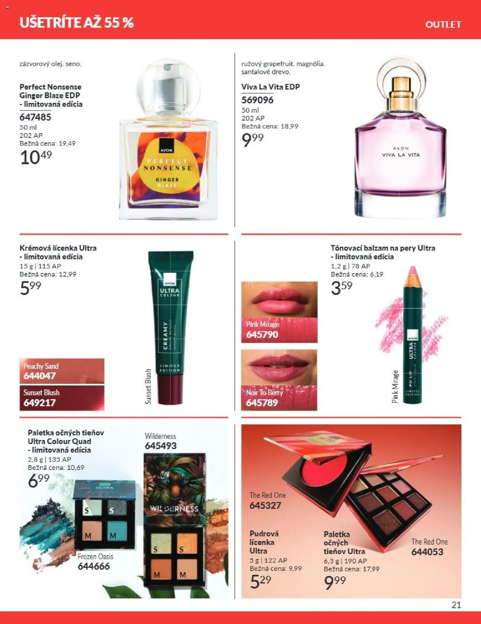 Nové Avon akcie – leták je platný od 01.07.2026 | Strana: 21 | Produkty: Lícenka