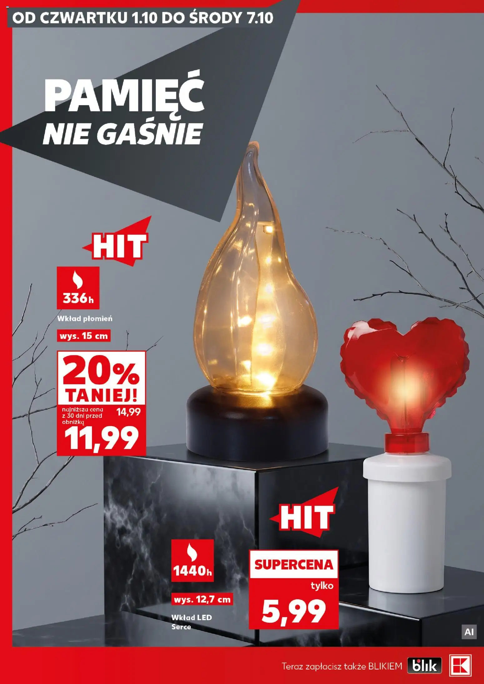 Kaufland Polsko leták - Katalog znicze od 01.10.2026 | Strana: 18 | Produkty: LED