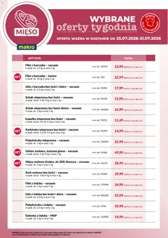 Pogląd oferty "Makro gazetka - Wybrane oferty tygodnia w dostawie" - ważna od 25.07.2026
