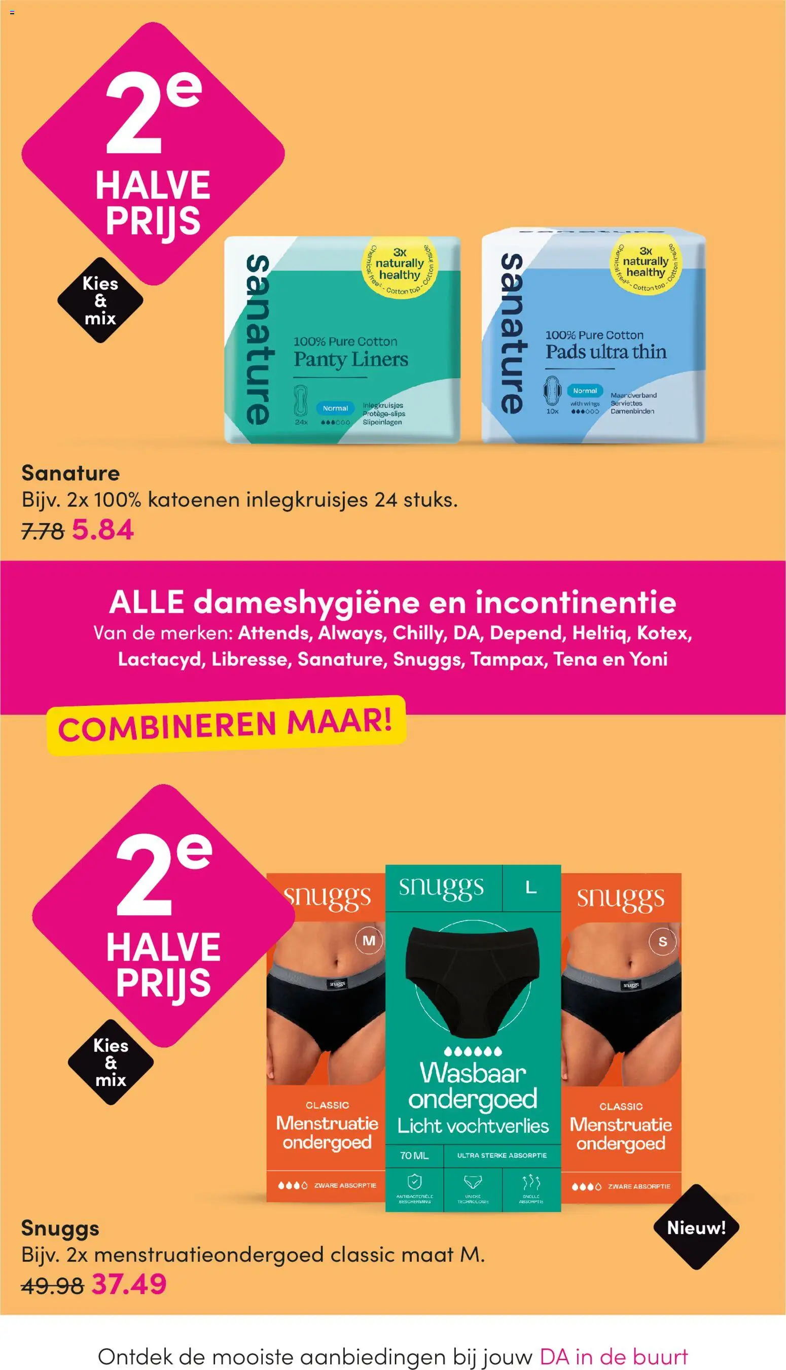 {H1} | Pagina: 14 | Producten: Inlegkruisjes, Maandverband, Panty, Ondergoed