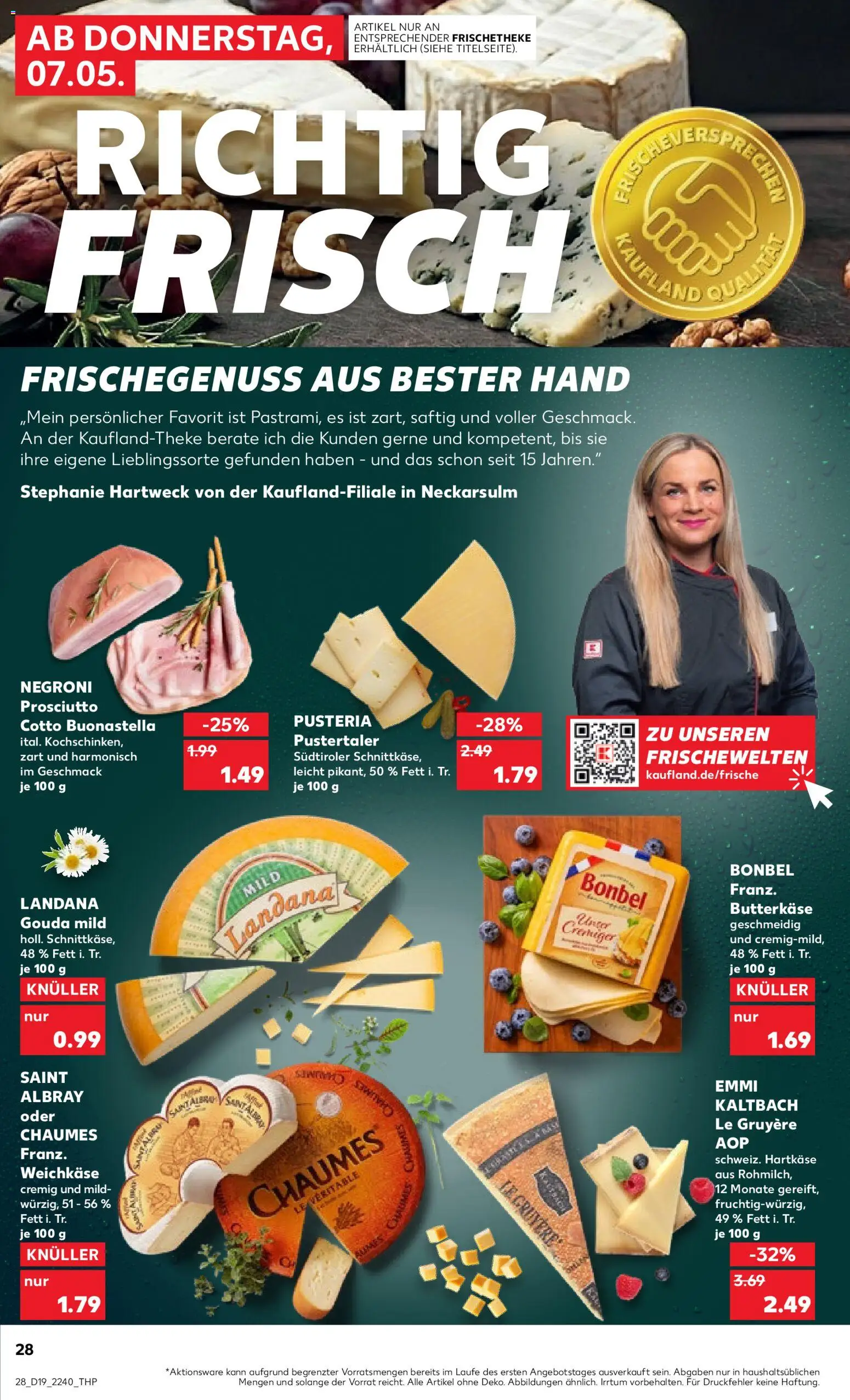 Kaufland Prospekt Speyer	 – gültig ab 07.05.2026 | Seite: 28 | Produkte: Gouda