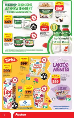 DANONE ACTIMEL ROST MIX&GO JOGHURT GRANOLÁVAL, többféle, 165 g, 3267 Ft/kg, 2418 Ft/kg - amely érvényes a következő dátumtól: 2026.08.27. | Oldal: 12