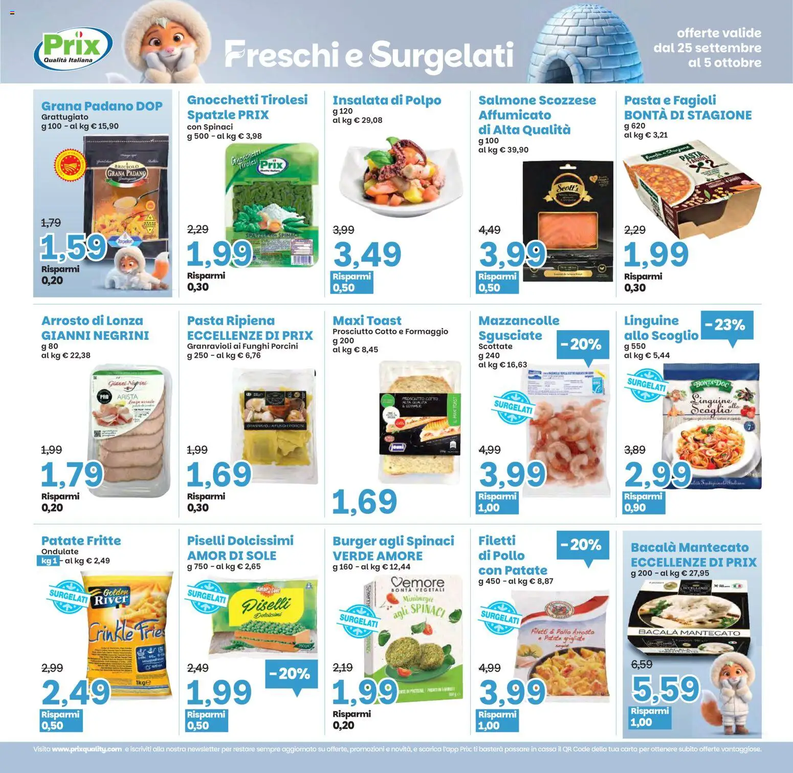 Volantino Prix del 25/09/2026 | Pagina: 12 | Prodotti: Arrosto, Prosciutto Cotto, Pollo, Formaggio