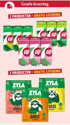 7up Refreshing Lemon & Lime, Refreshing Lemon & Lime flavour drink - Voorbeeld van een folder van Delhaize, geldig van 28.05.2026 | Pagina: 2 | Producten: 7up, Boost