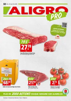 Aligro aktionen Chavannes, Matran, Genève, Sion ab 03.08.2026 gültig
