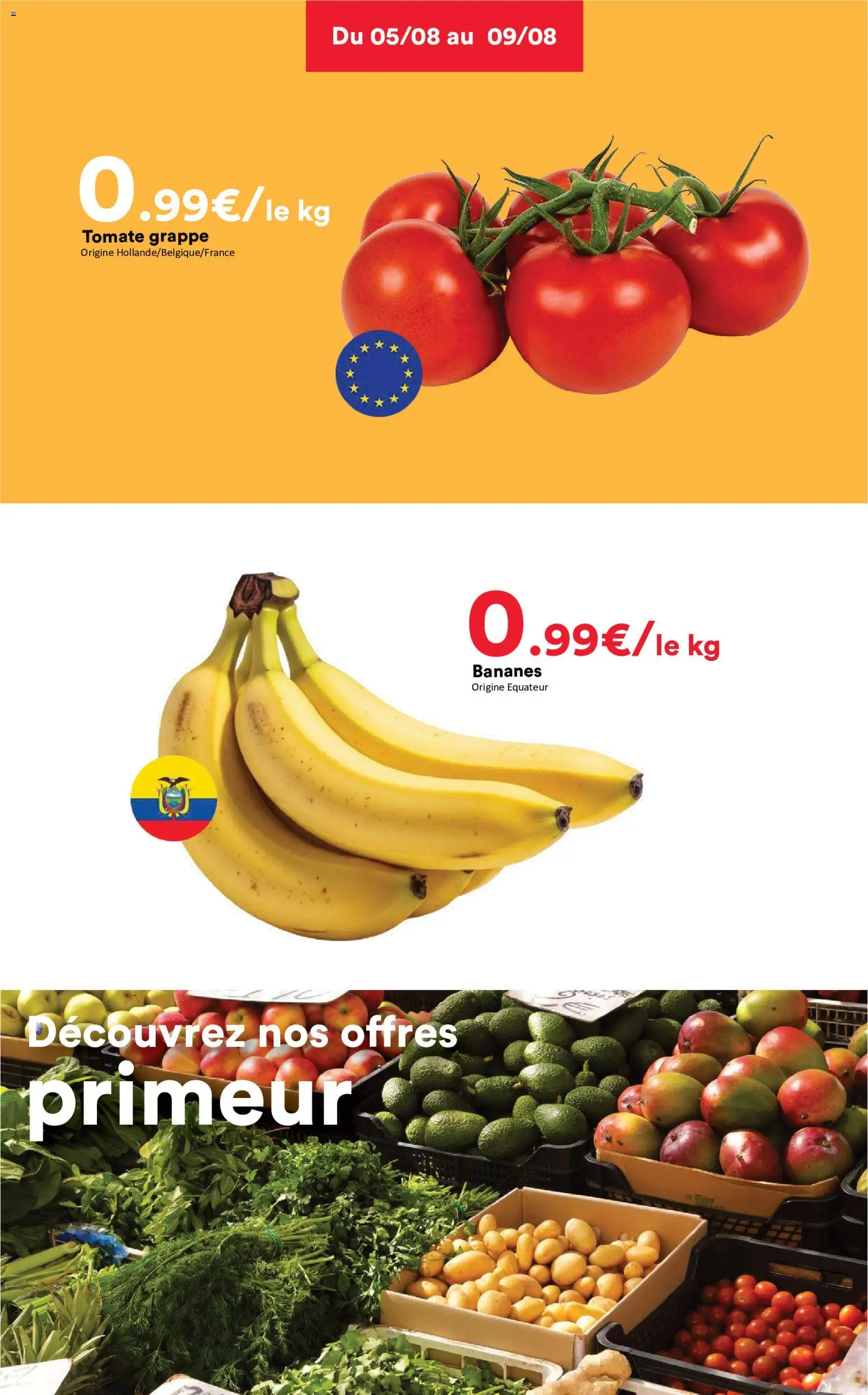 {H1} | Page: 3 | Produits: Tomate grappe, Bananes