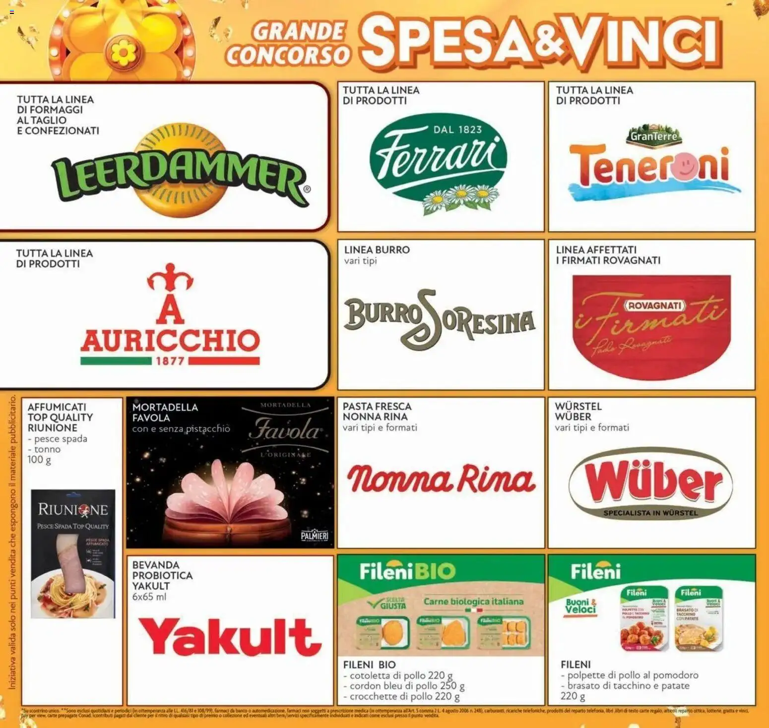 Volantino Conad del 07/10/2026 | Pagina: 6 | Prodotti: Burro, Wurstel, Mortadella, Pesce spada