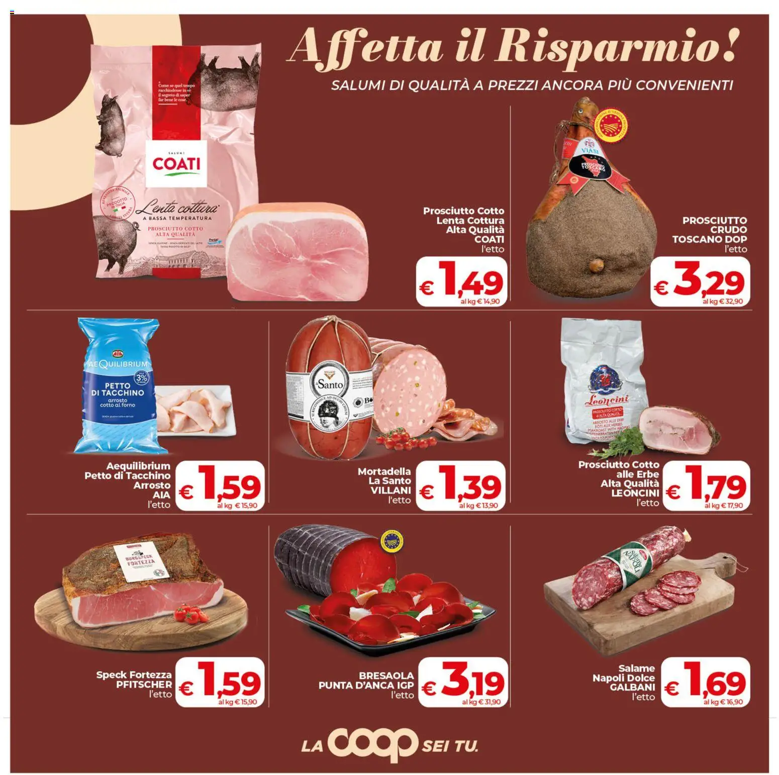 Volantino COOP del 19.05.2026 | Pagina: 7 | Prodotti: Speck, Prosciutto Cotto, Prosciutto, Forno