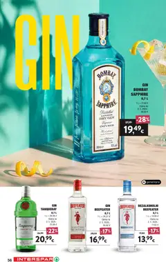 Interspar Vino Katalog - Pregled kataloga iz trgovine Interspar, vrijedi od 16.09.2026 | Stranica: 56 | Proizvodi: Gin, Bombay Sapphire